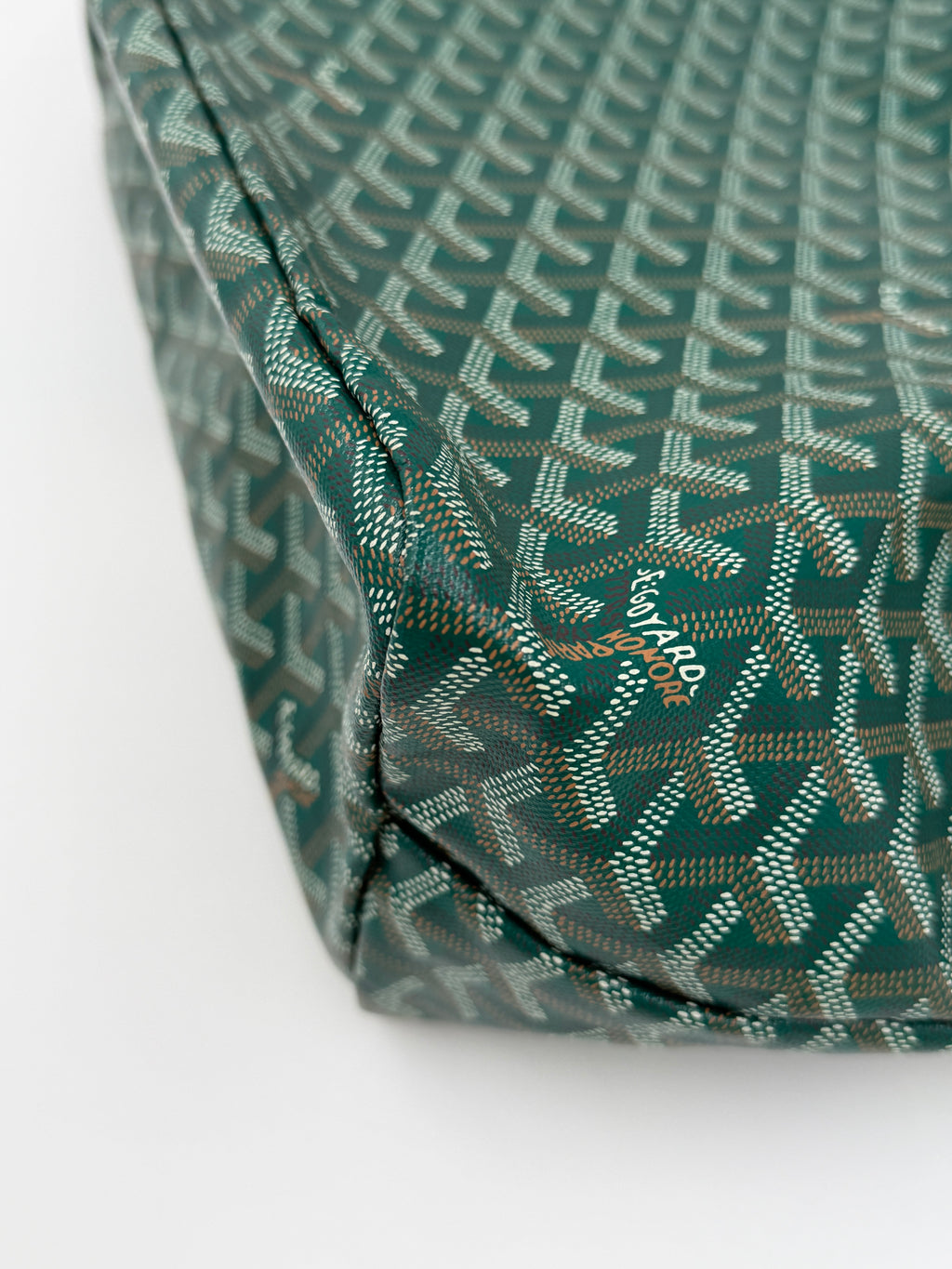 Pre-Owned Goyard Green Saint Louis Tote Coated Canvas PM - Authenticated