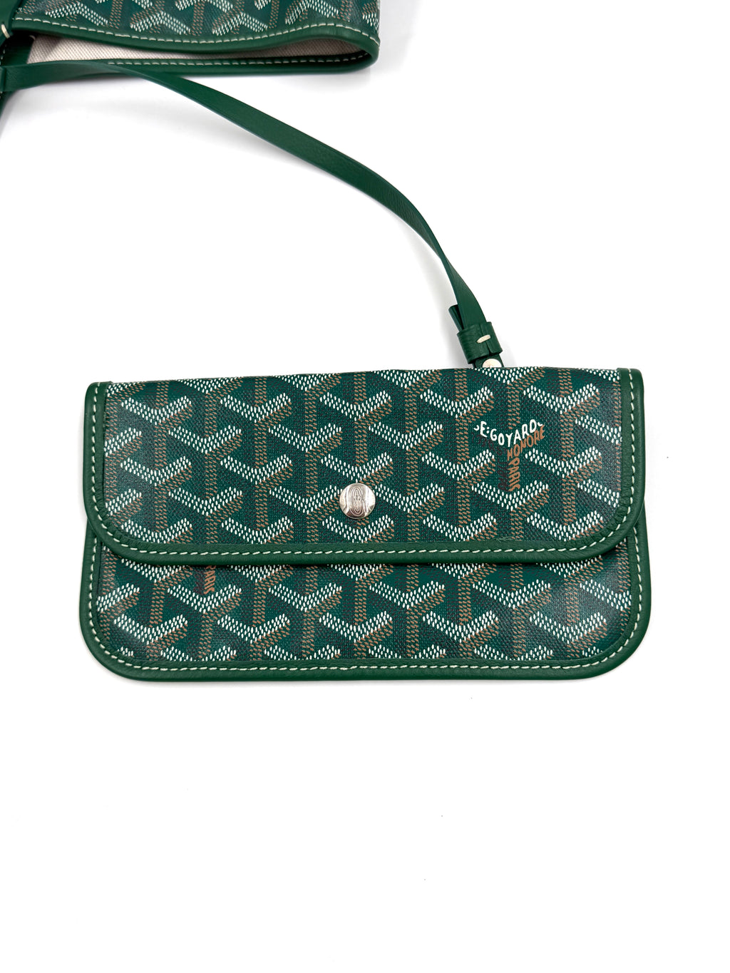 Pre-Owned Goyard Green Saint Louis Tote Coated Canvas PM - Authenticated