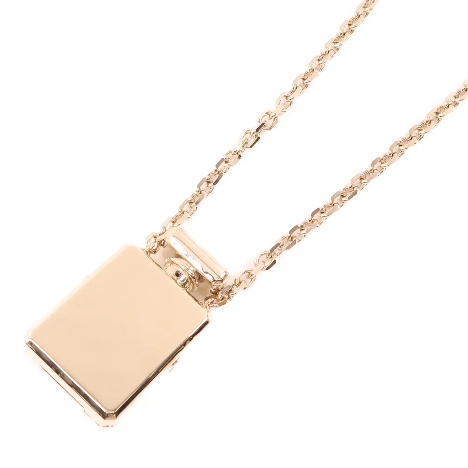 Pre-Owned Chanel  Faux Pearl CC Perfume Bottle Locket Long Pendant Necklace - Authenticated