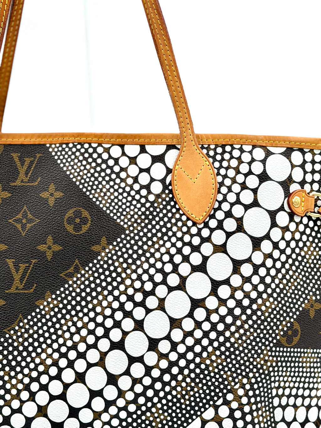 Pre-owned Louis Vuitton x Yayoi Kusama Monogram Waves Neverfull MM - Authenticated