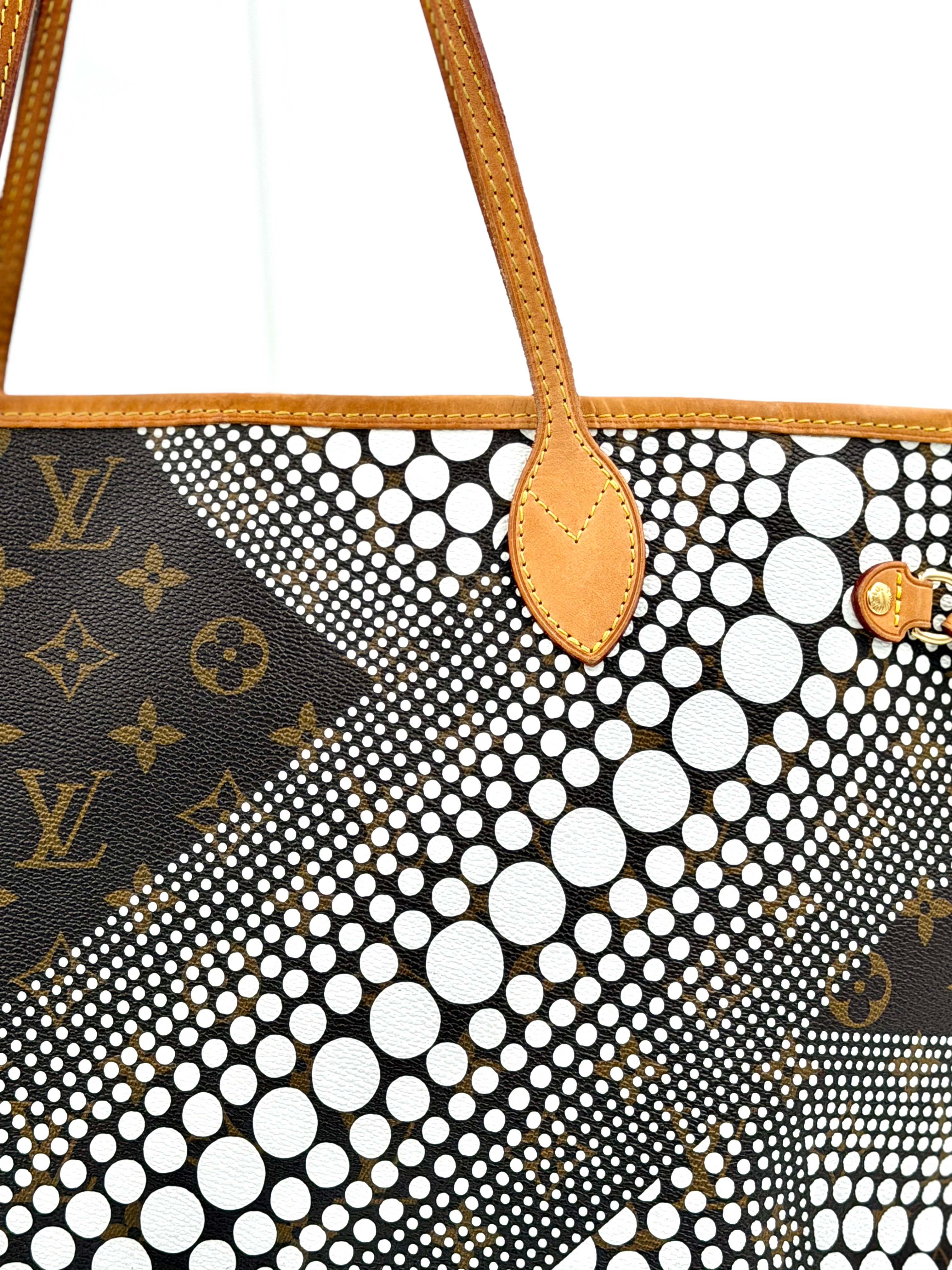 Pre-owned Louis Vuitton x Yayoi Kusama Monogram Waves Neverfull MM - Authenticated