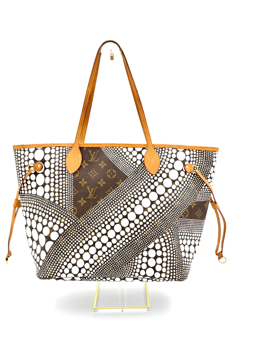 Pre-owned Louis Vuitton x Yayoi Kusama Monogram Waves Neverfull MM - Authenticated