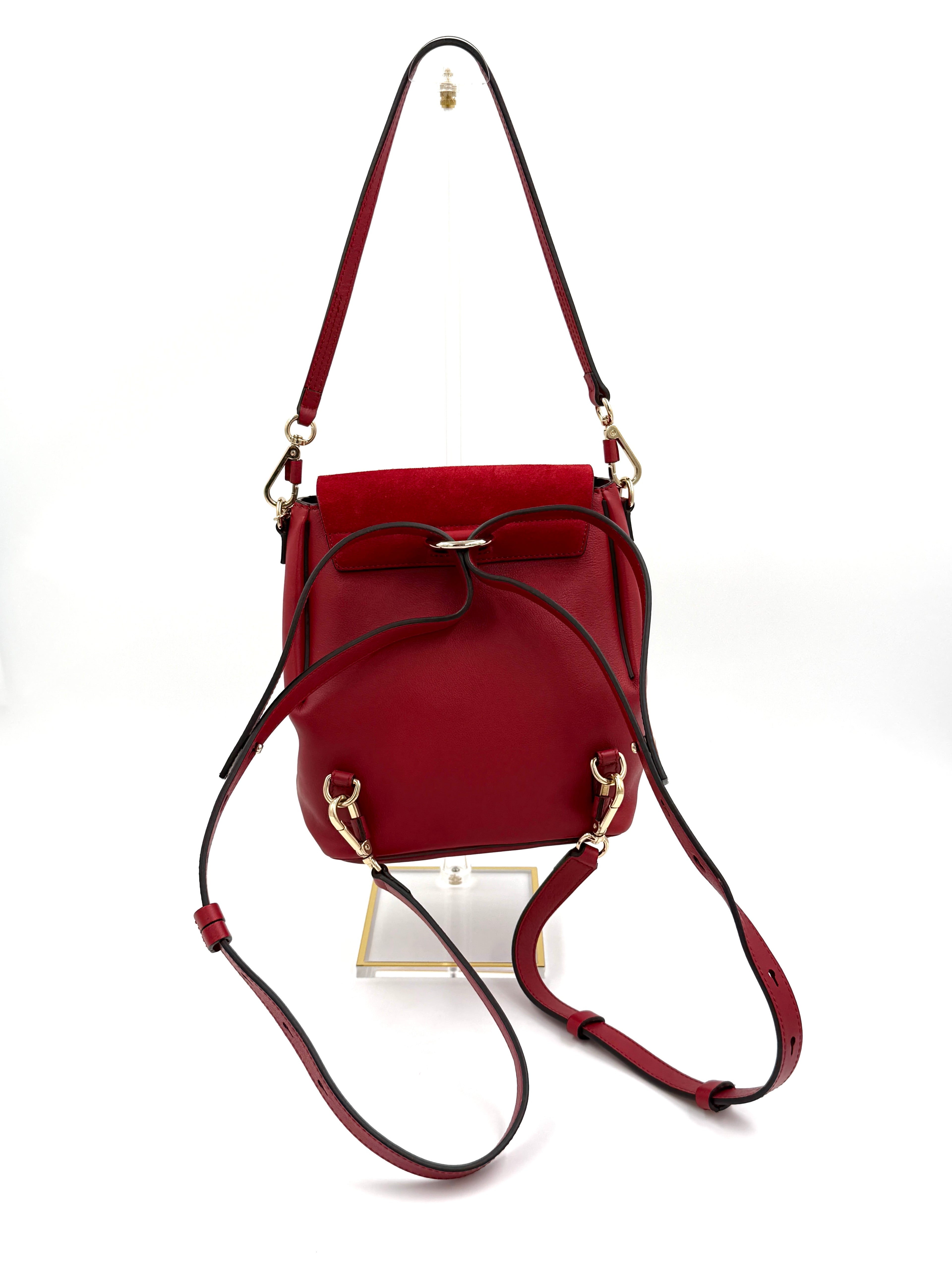 Pre-Owned Chloé Faye Small Backpack Calfskin Leather and Suede - Authenticated