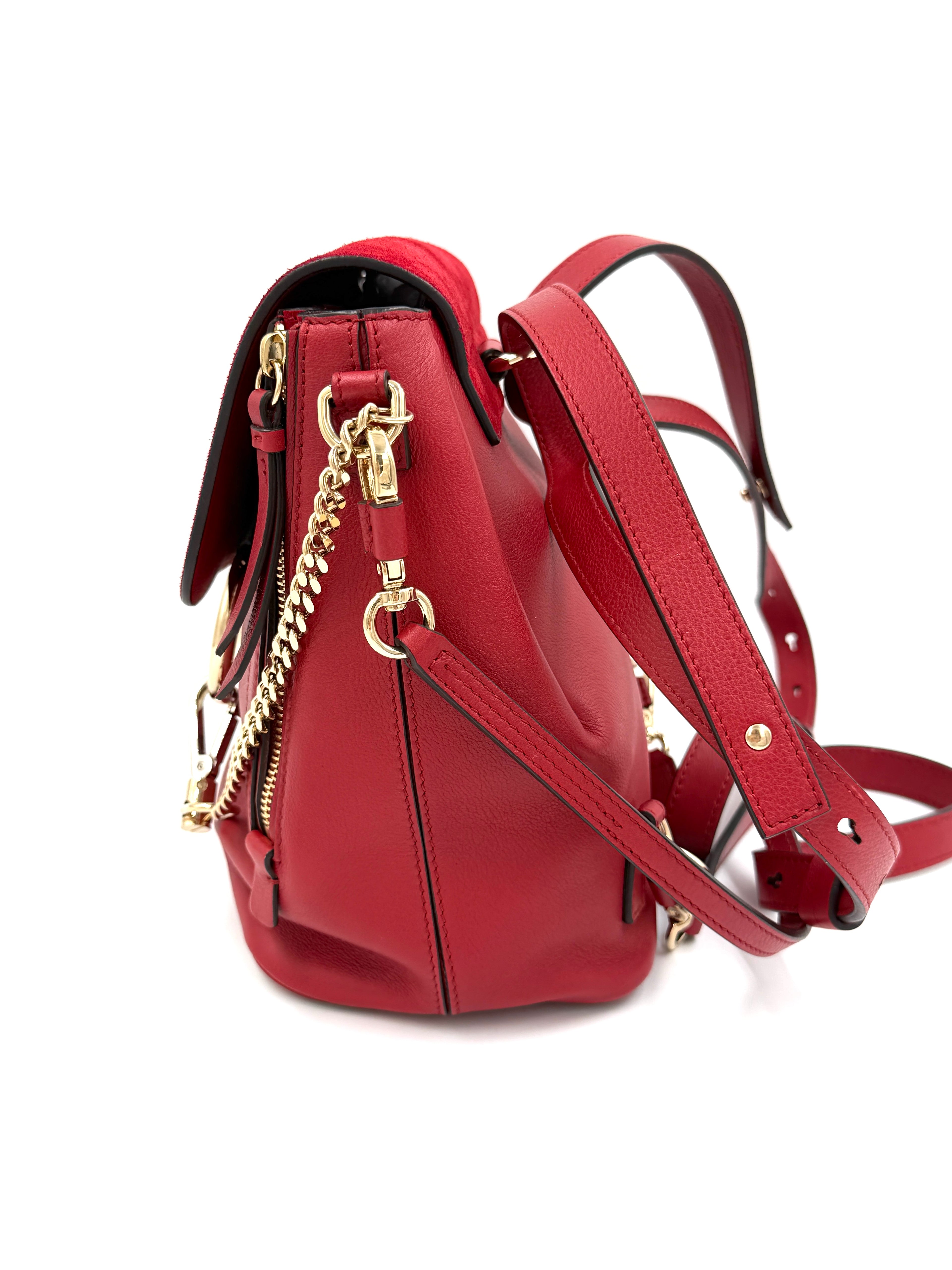 Pre-Owned Chloé Faye Small Backpack Calfskin Leather and Suede - Authenticated