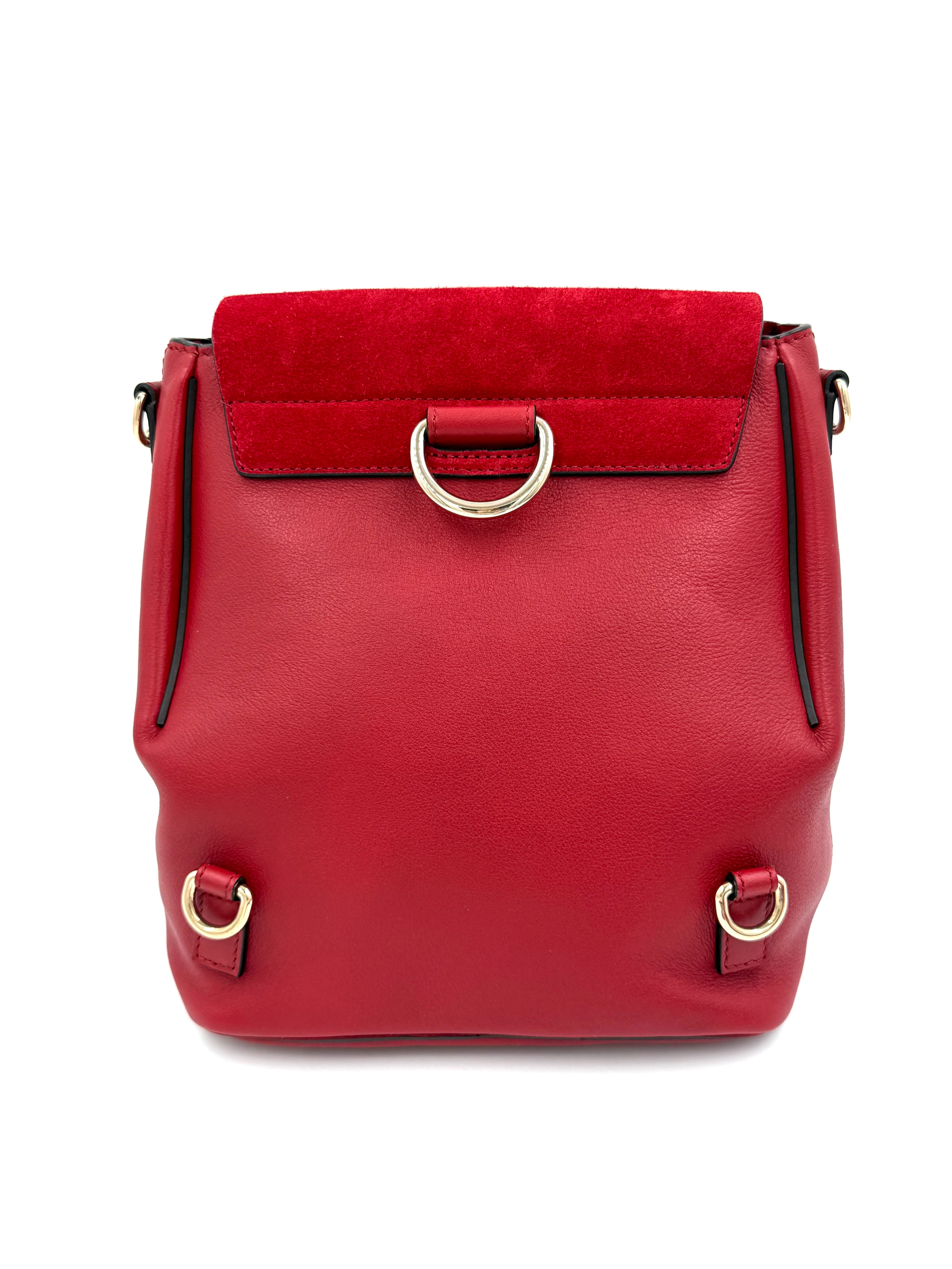Pre-Owned Chloé Faye Small Backpack Calfskin Leather and Suede - Authenticated