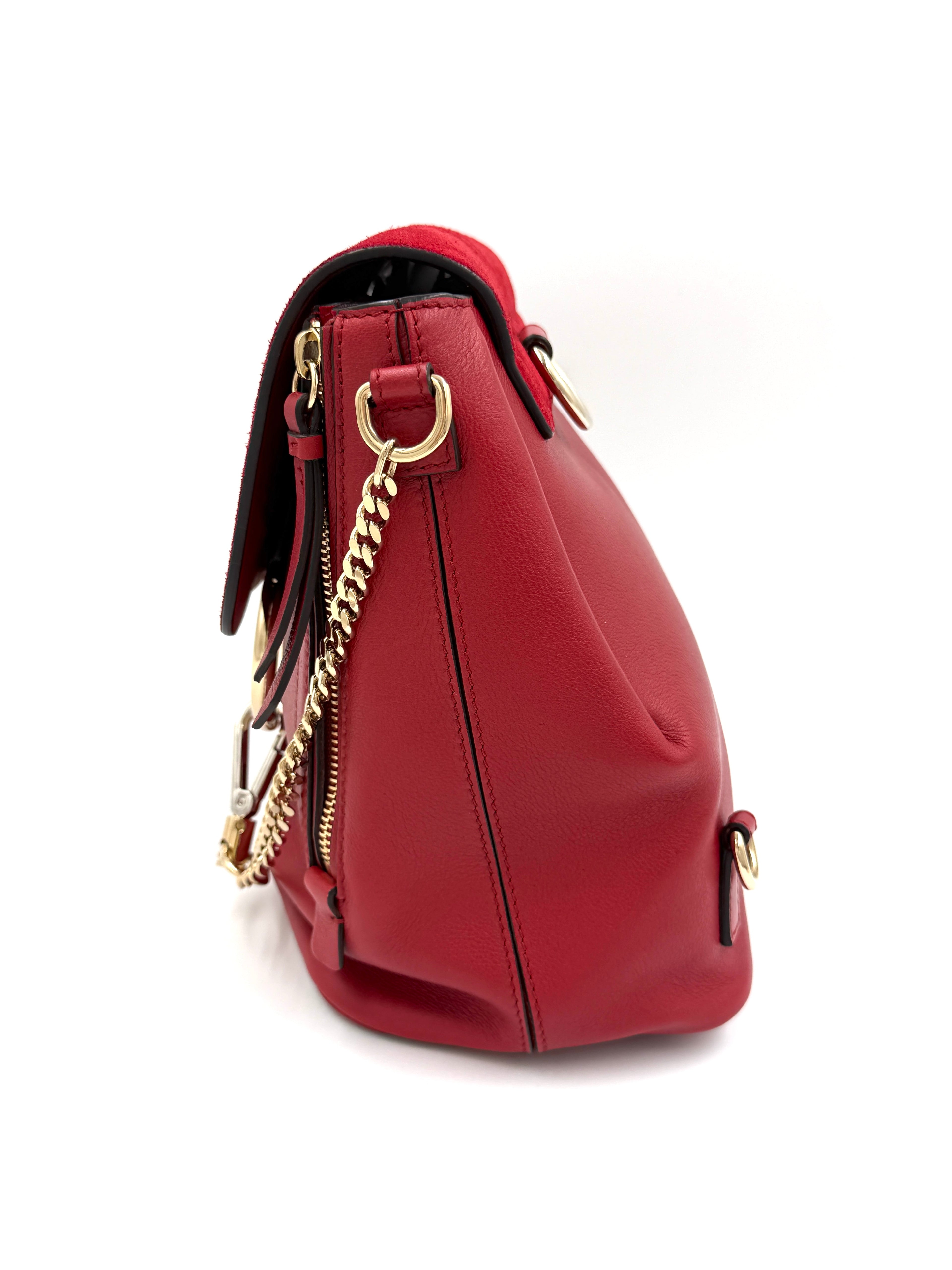 Pre-Owned Chloé Faye Small Backpack Calfskin Leather and Suede - Authenticated