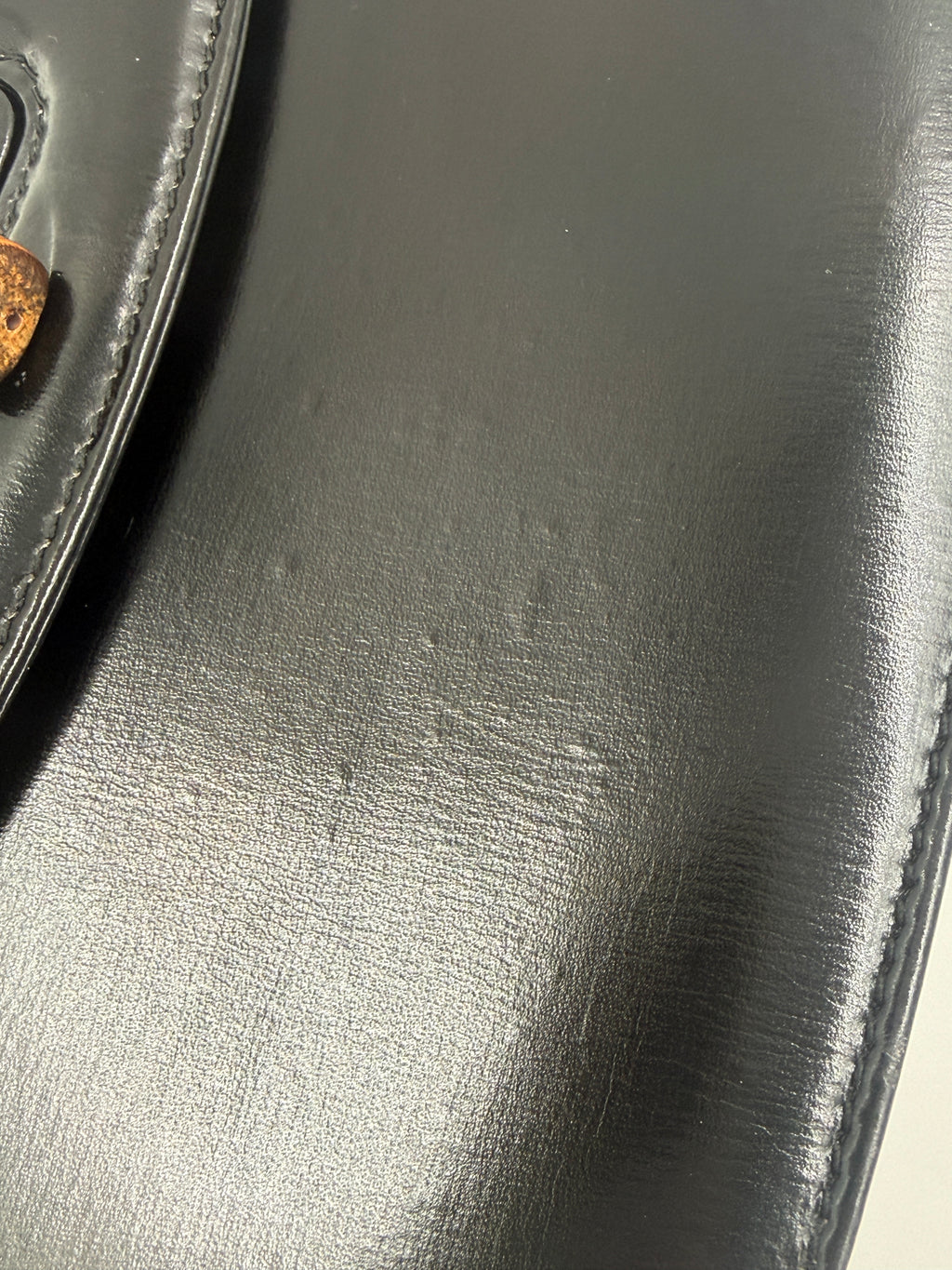 Pre-Owned Gucci Black 1947 Bamboo Handle Small - Authenticated