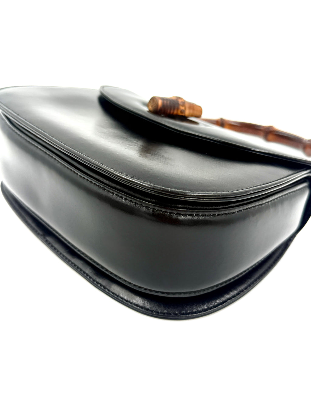 Pre-Owned Gucci Black 1947 Bamboo Handle Small - Authenticated