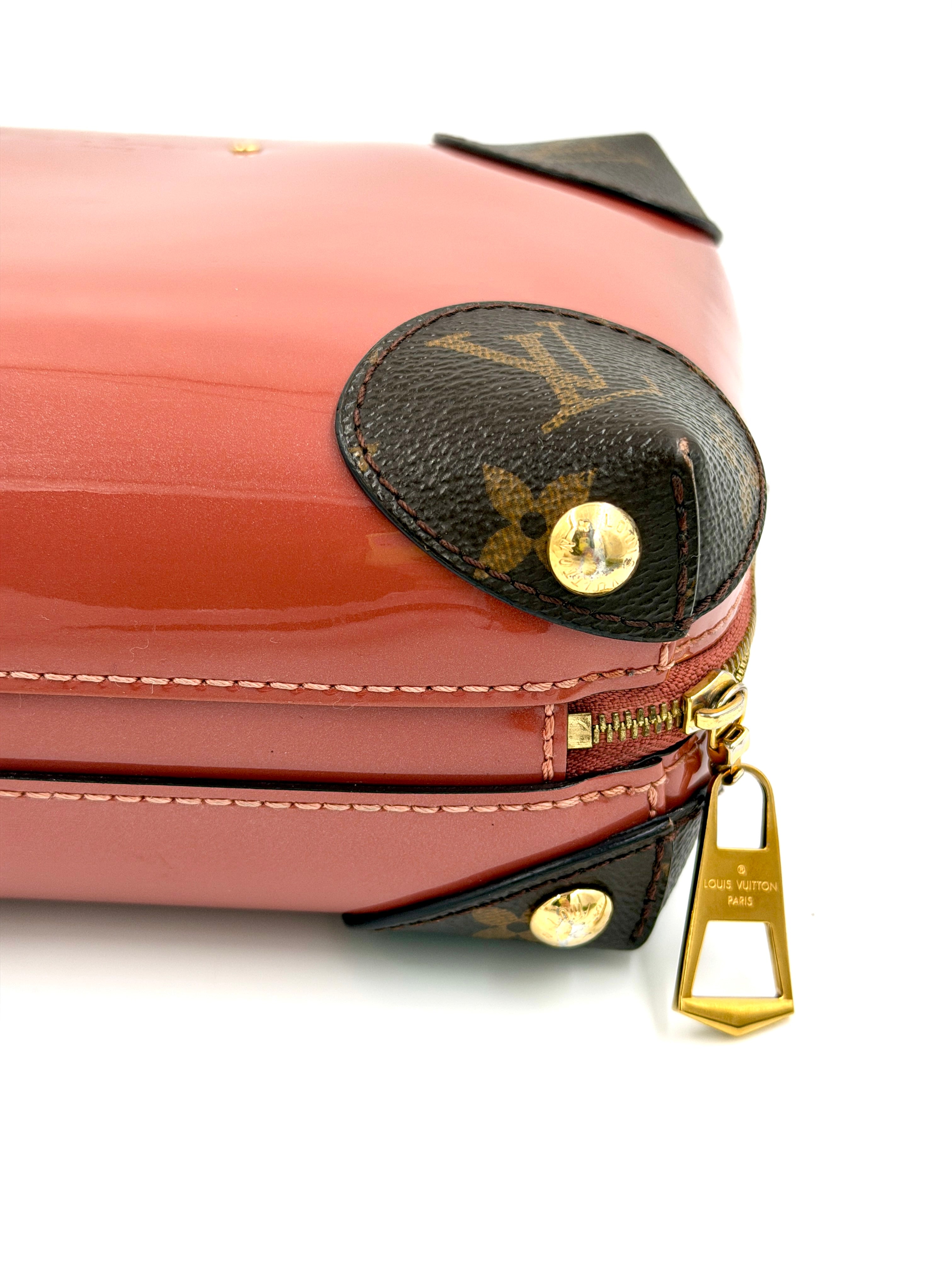 Pre-owned Louis Vuitton Venice Crossbody Bag Vieux Rose Vernis Miroir - Authenticated