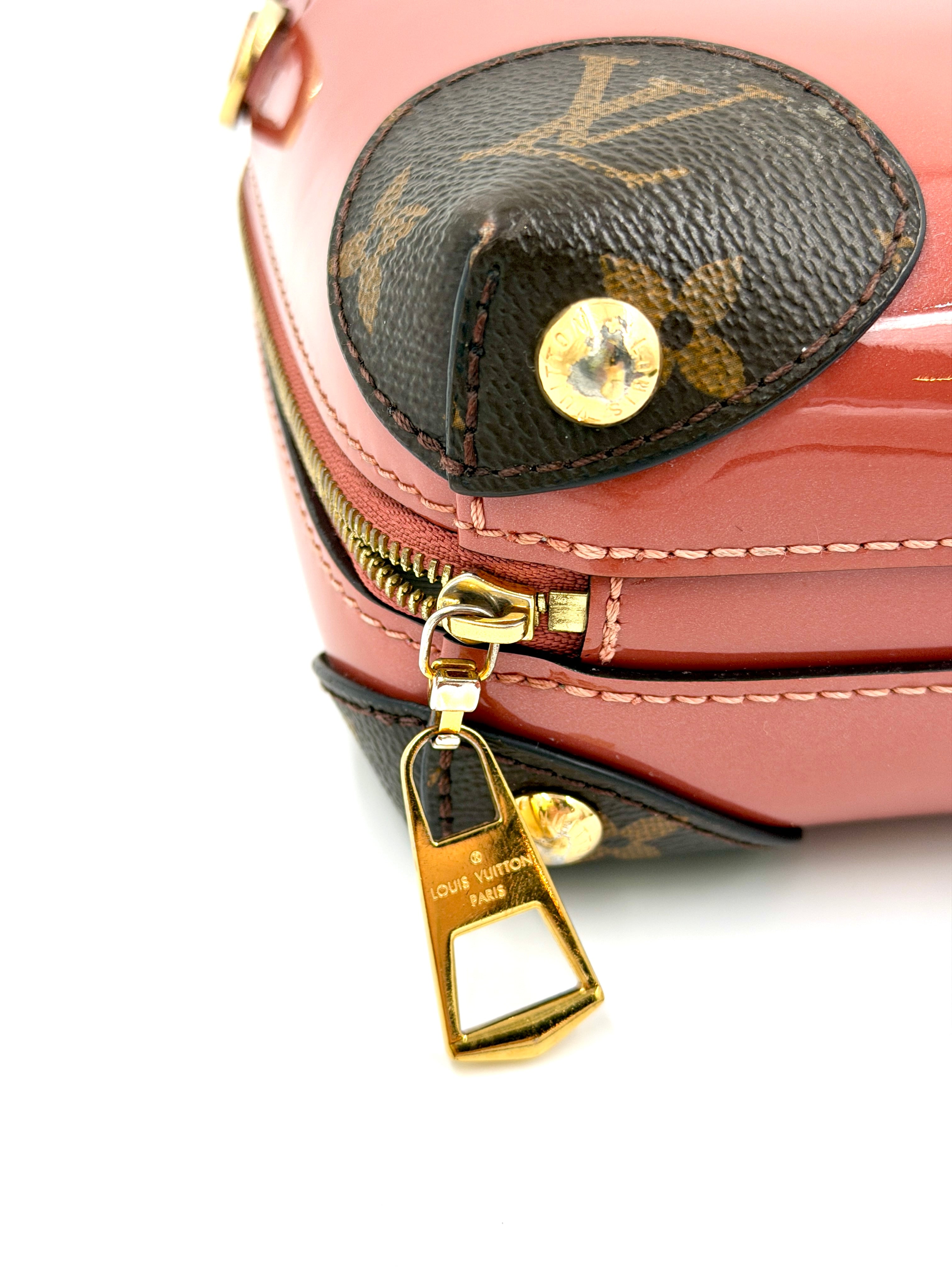 Pre-owned Louis Vuitton Venice Crossbody Bag Vieux Rose Vernis Miroir - Authenticated