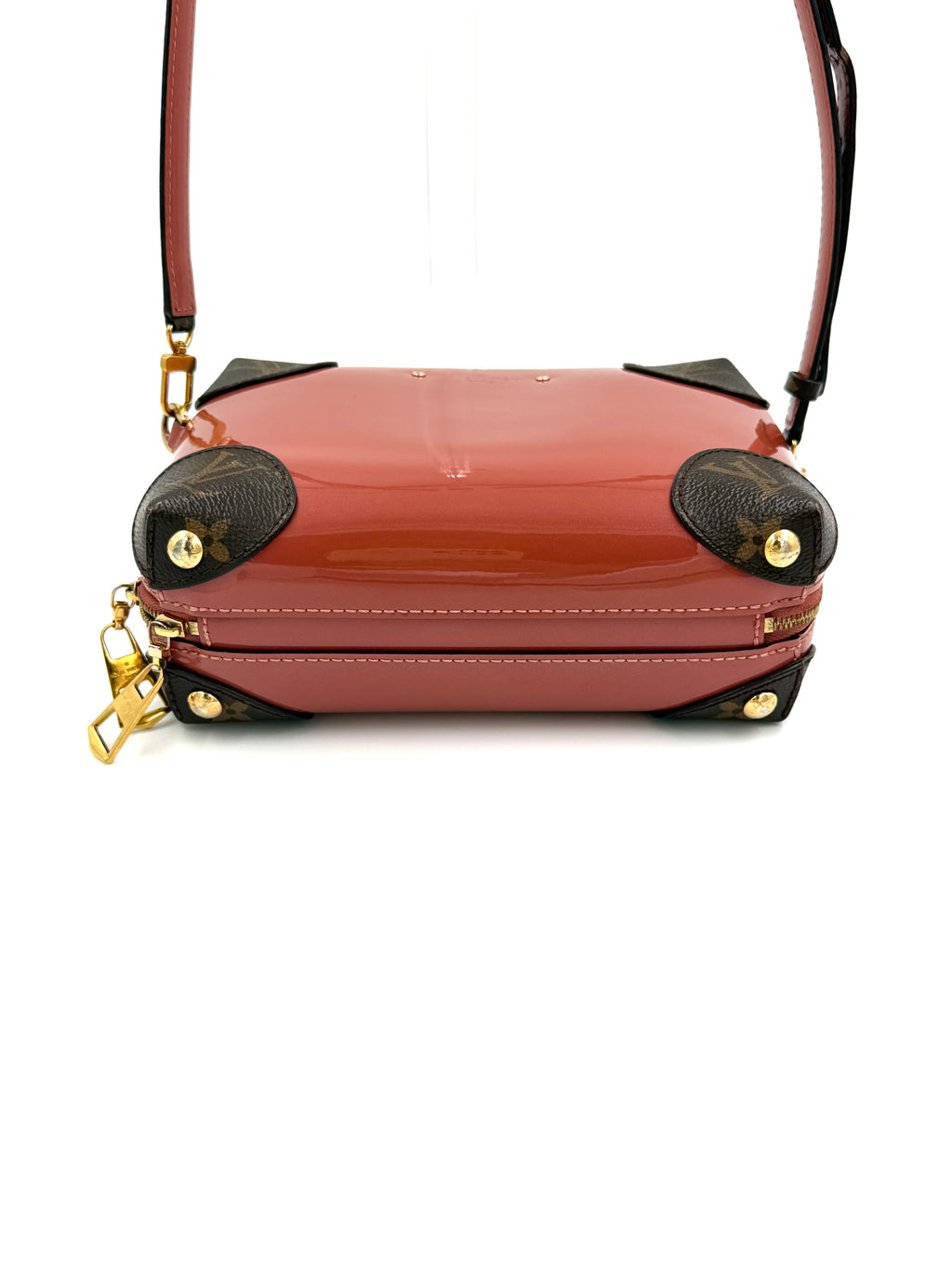 Pre-owned Louis Vuitton Venice Crossbody Bag Vieux Rose Vernis Miroir - Authenticated