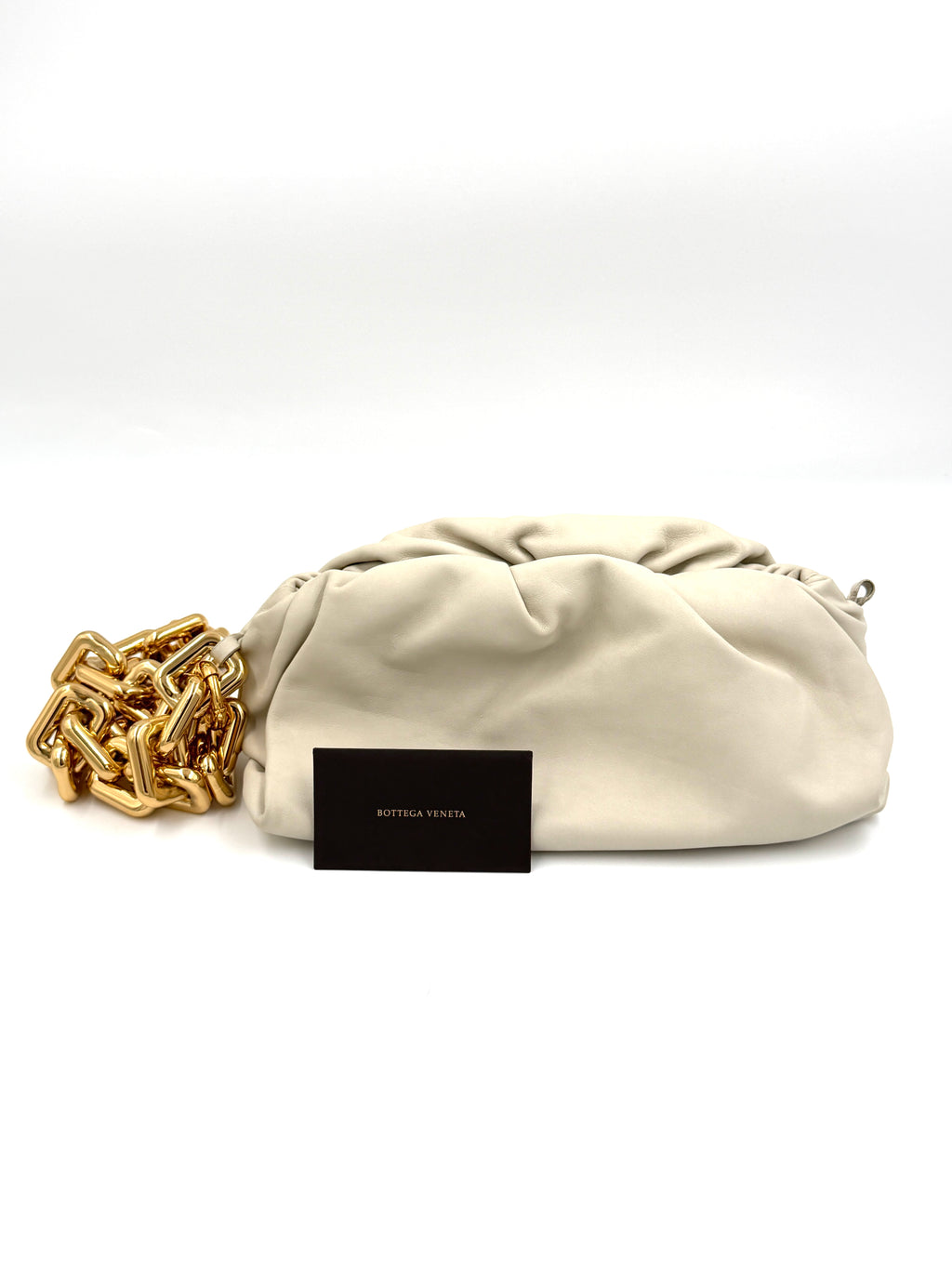 Pre-owned Bottega Veneta Ivory The Chain Pouch Shoulder Bag - Authenticated