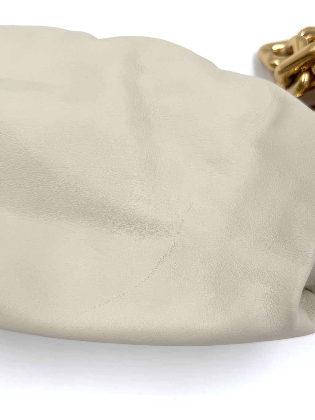 Pre-owned Bottega Veneta Ivory The Chain Pouch Shoulder Bag - Authenticated