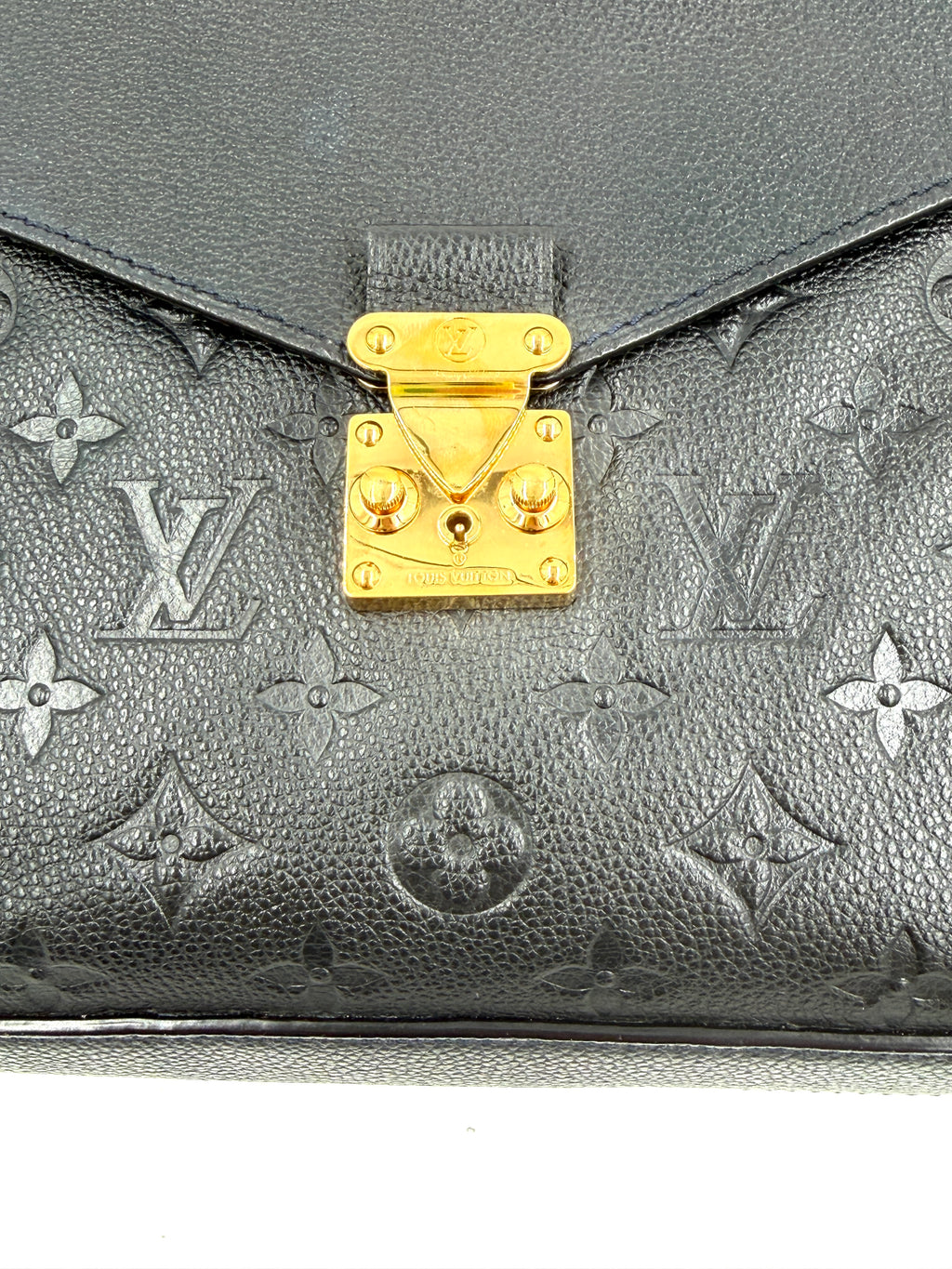 Pre-owned Louis Vuitton Métis Hobo Noir Monogram Empreinte Leather - Authenticated