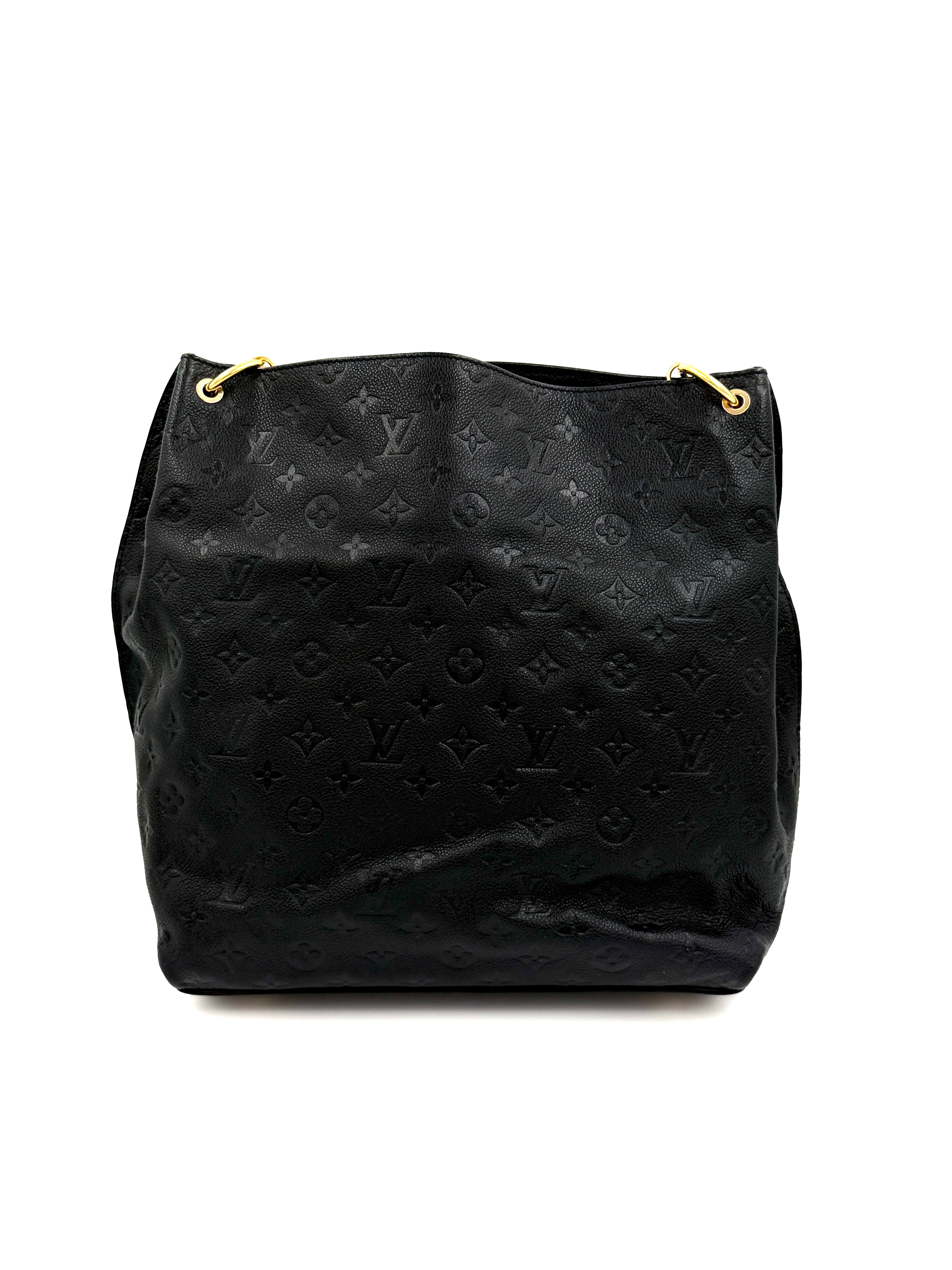 Pre-owned Louis Vuitton Métis Hobo Noir Monogram Empreinte Leather - Authenticated