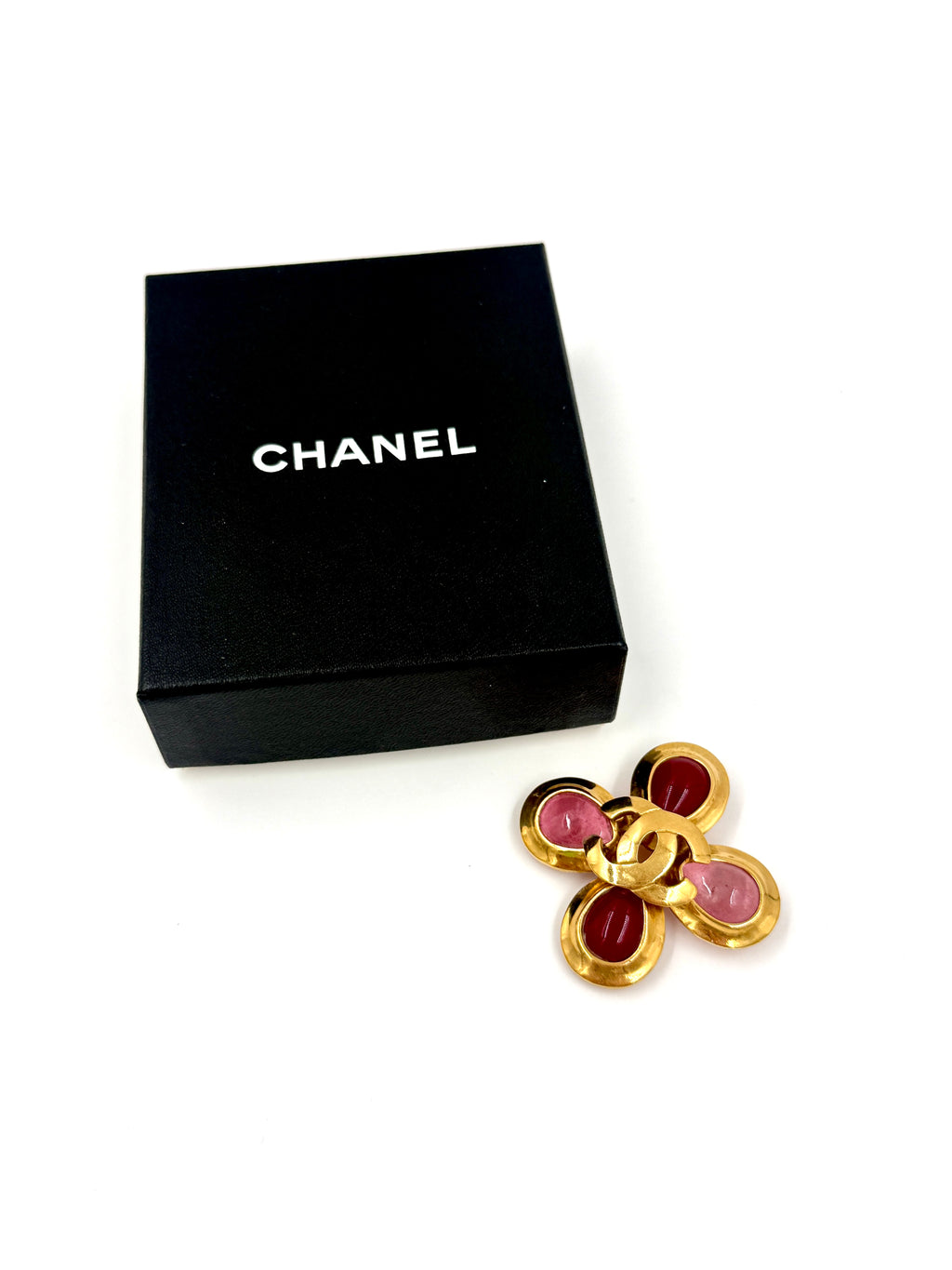 Pre-Owned Chanel Vintage Gripoix CC Pin & Brooch - Authenticated