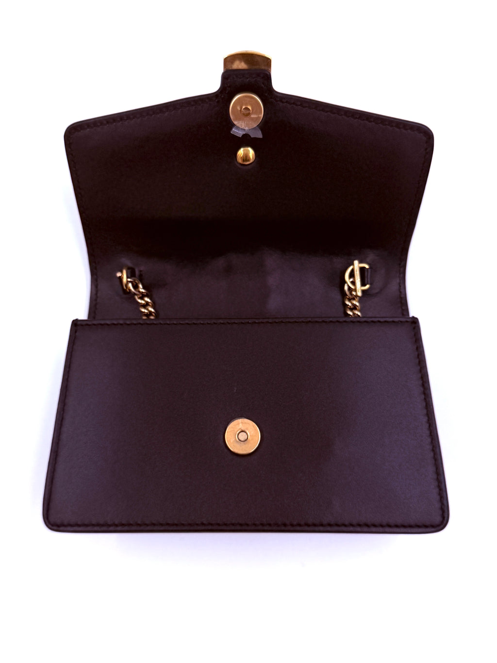 Pre-owned Gucci Sylvie Black Super Mini Crossbody Bag - Authenticated
