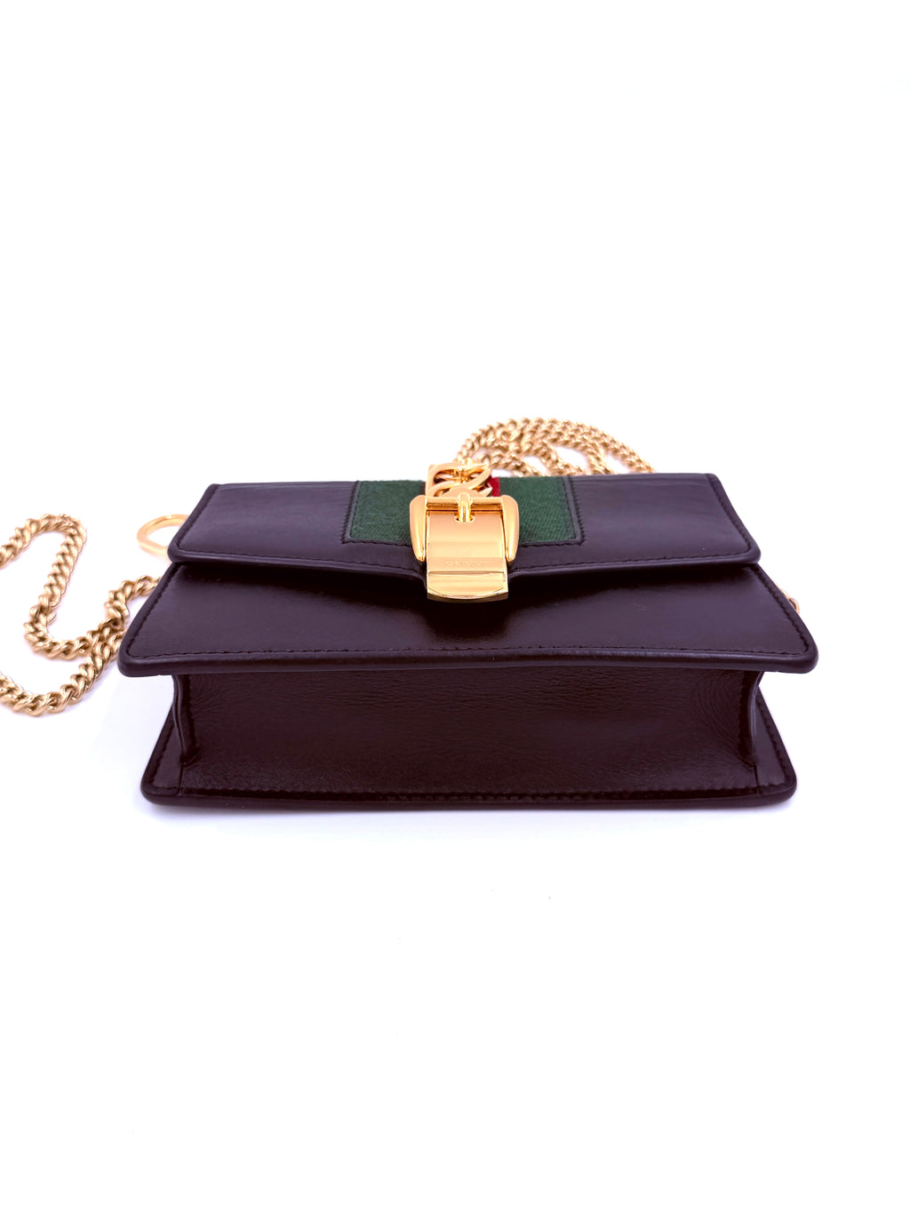 Pre-owned Gucci Sylvie Black Super Mini Crossbody Bag - Authenticated