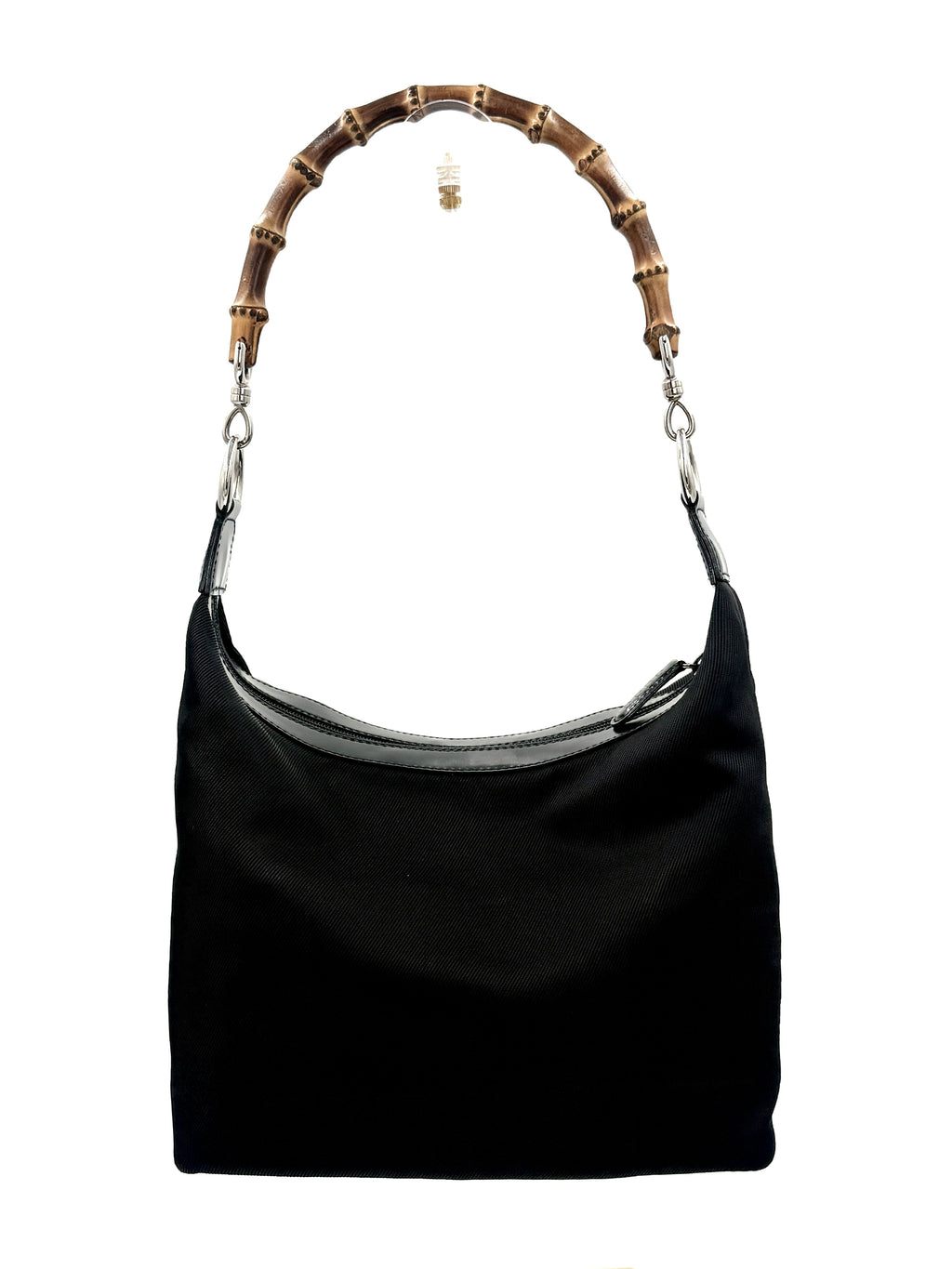 Pre-Owned Like New Gucci Vintage Bamboo Handle Shoulder Bag - Authenticated