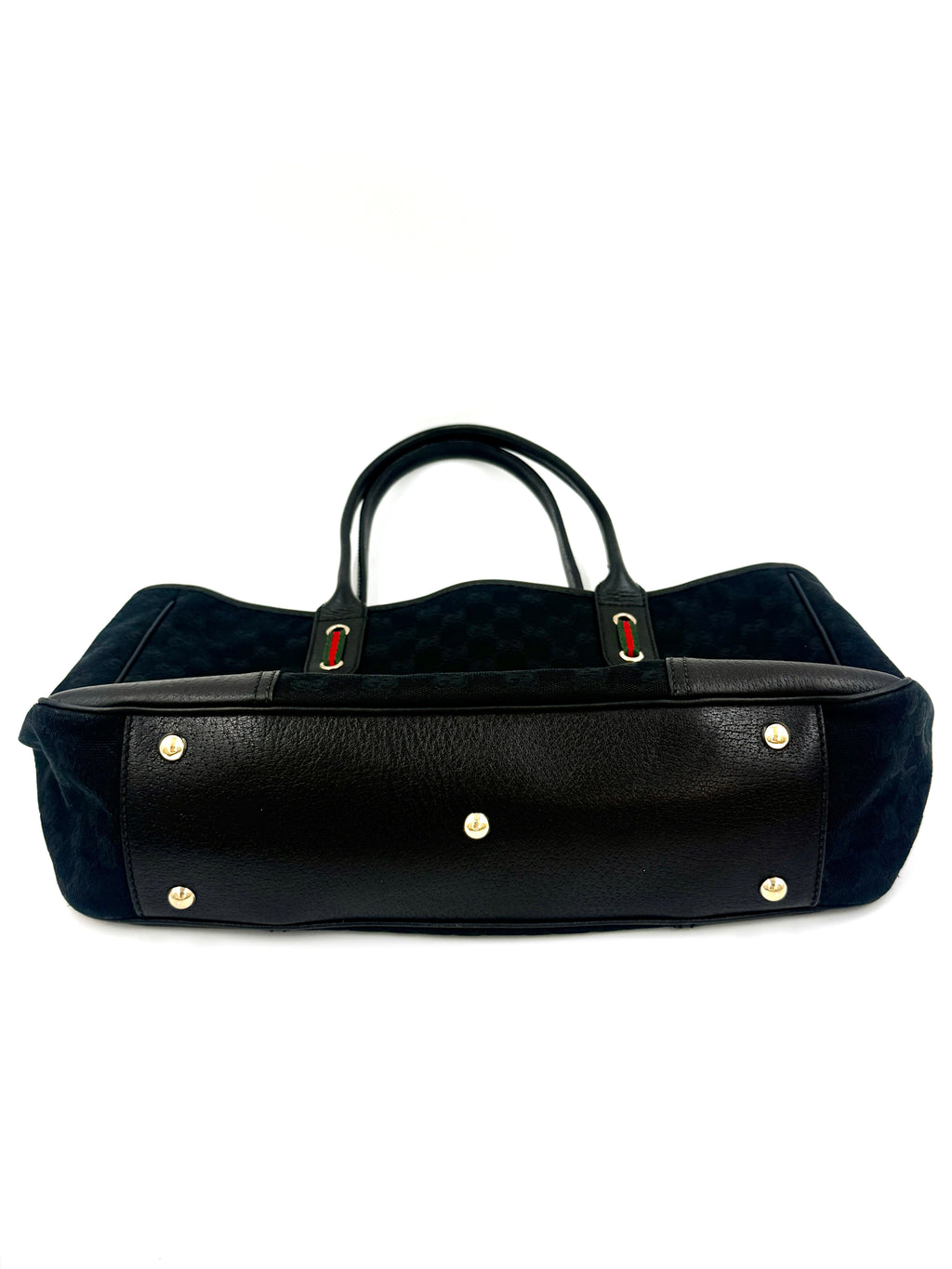Pre-Owned Gucci Monogram Medium Princy Tote Black - Authenticated