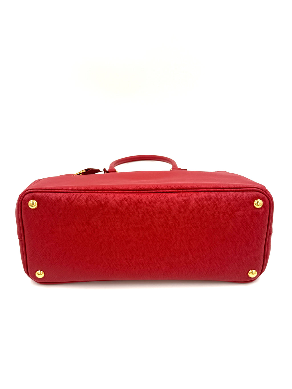 Pre-Owned Prada Large Galleria Saffiano Leather in Red - Authenticated