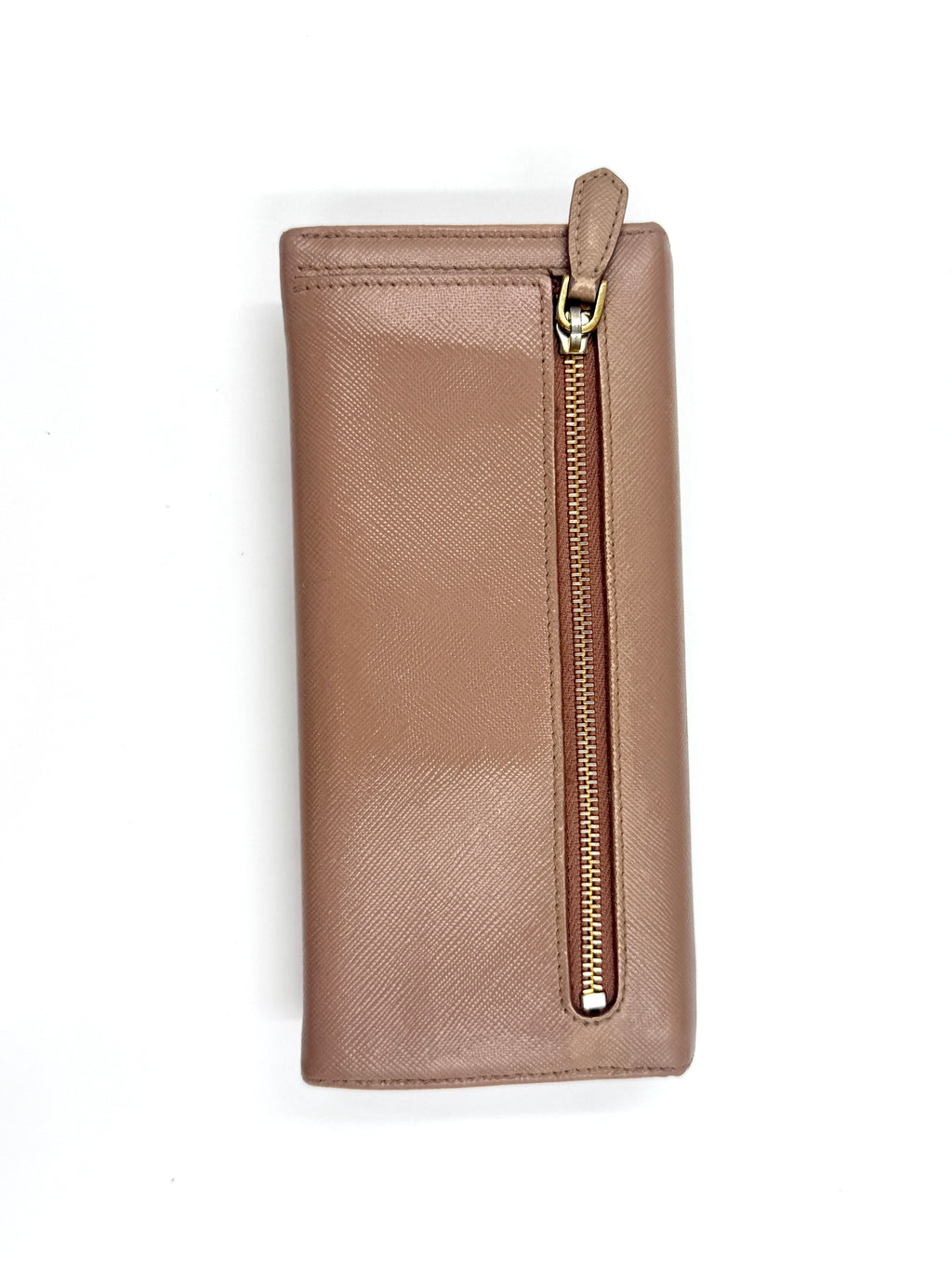 Pre-Owned Prada Galleria Saffiano Leather in Beige with Coordinating Wallet - Authenticated