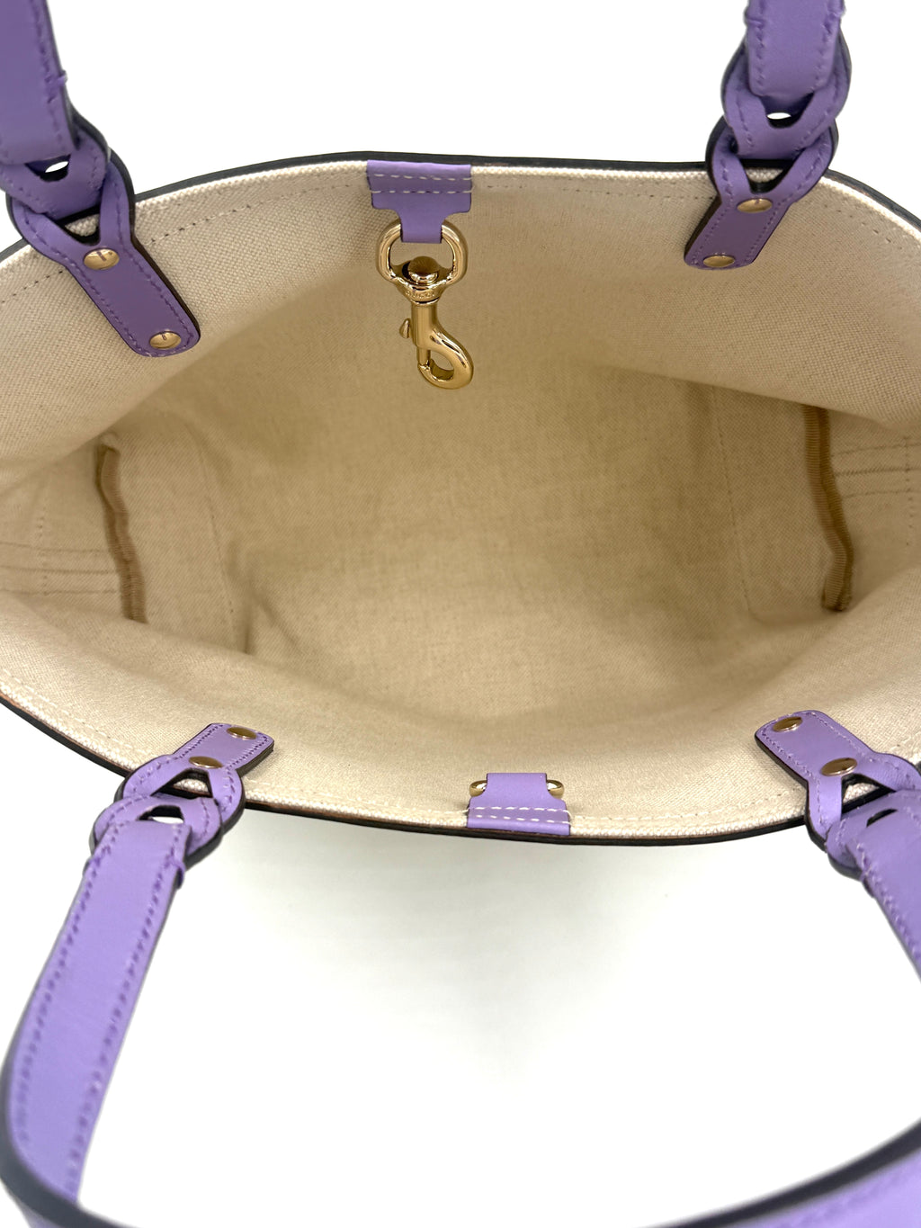 Pre-Owned Gucci Shopper Tote GG Supreme Small Lavender - Authenticated