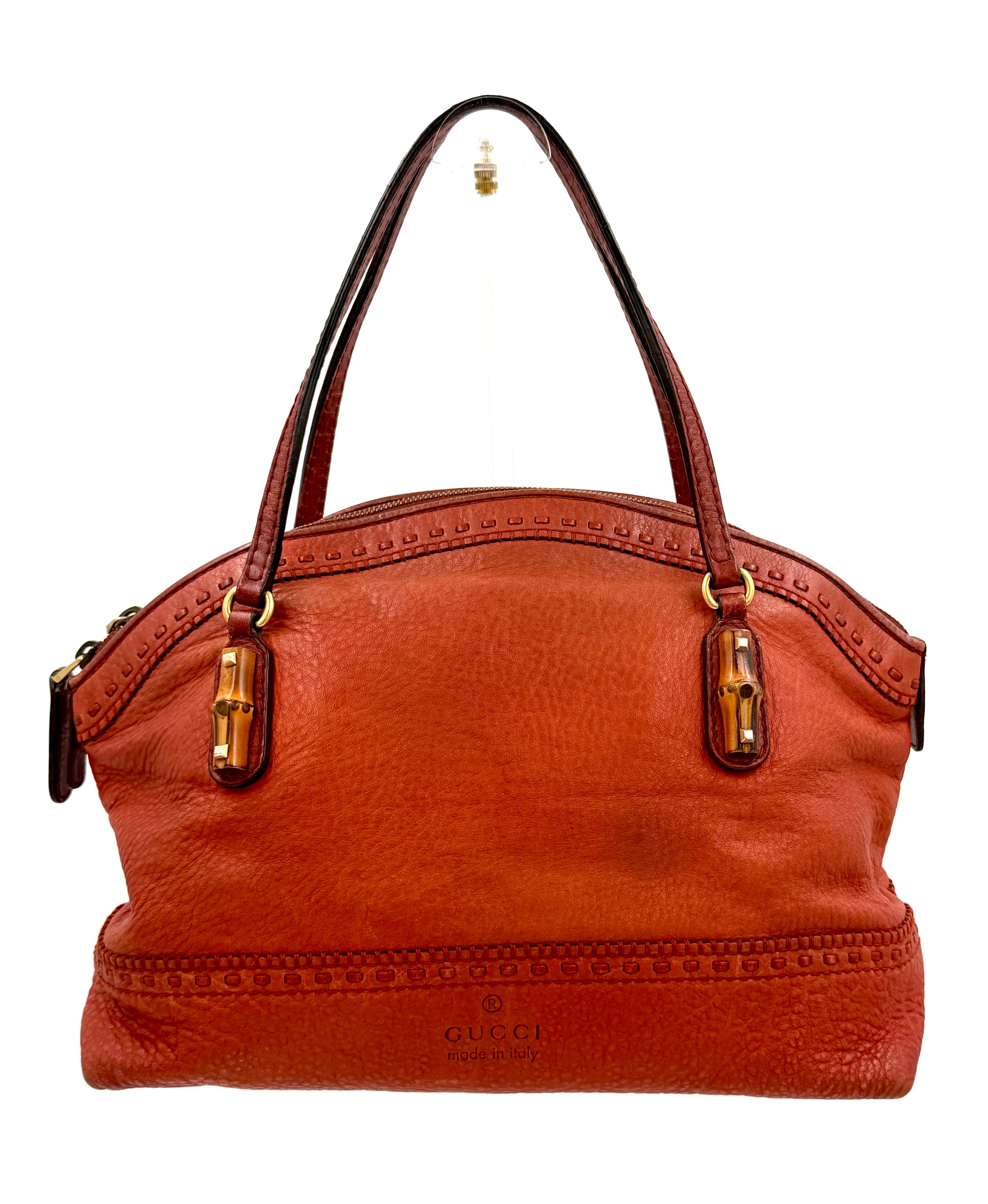 Pre-Owned Gucci Leather Laidback Crafty Top Handle Tote Bag - Authenticated