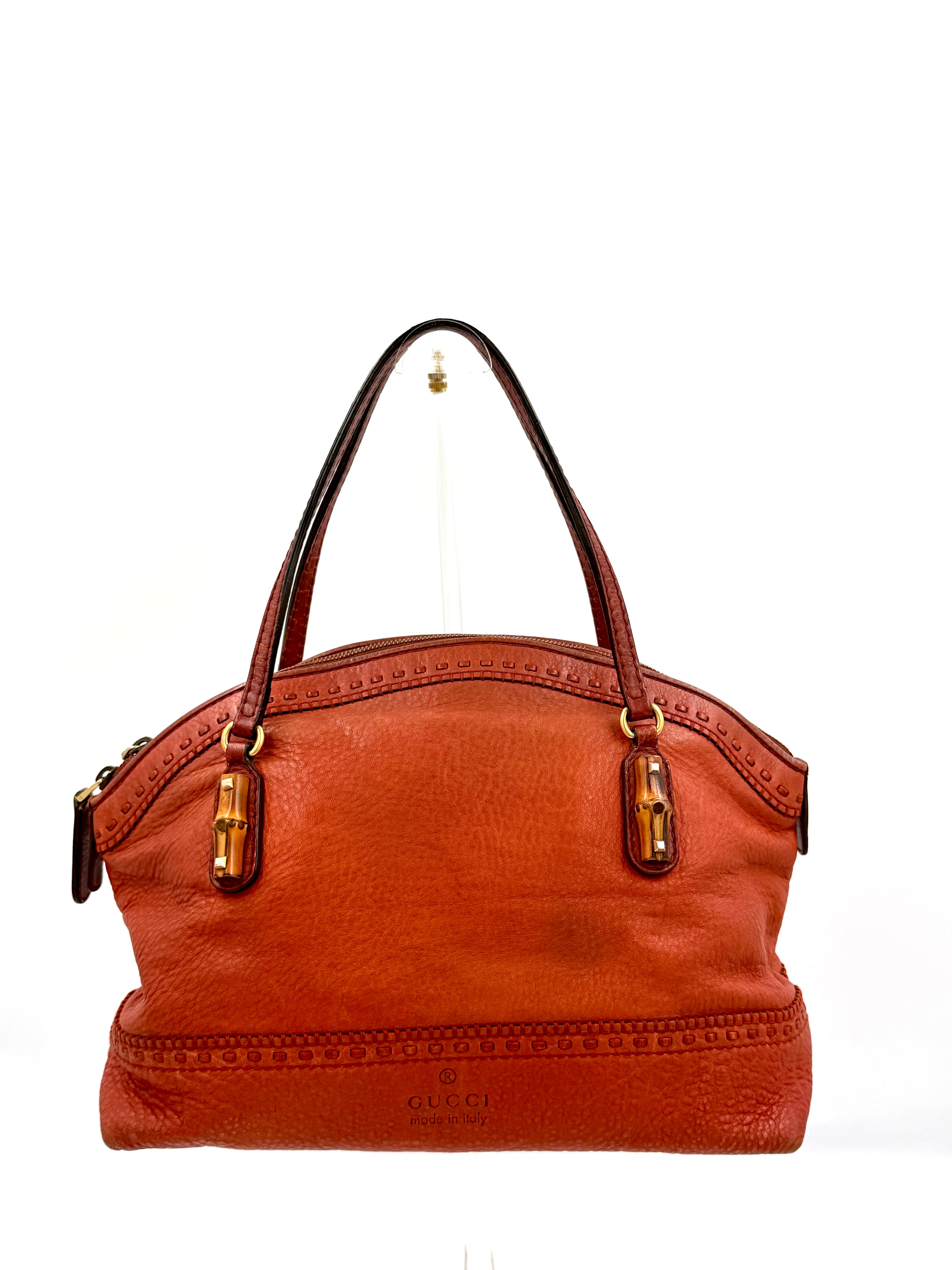Pre-Owned Gucci Leather Laidback Crafty Top Handle Tote Bag - Authenticated