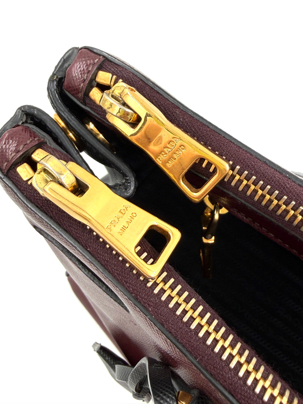 Pre-Owned Prada Saffiano Leather Galleria Double Zip Tote - Authenticated