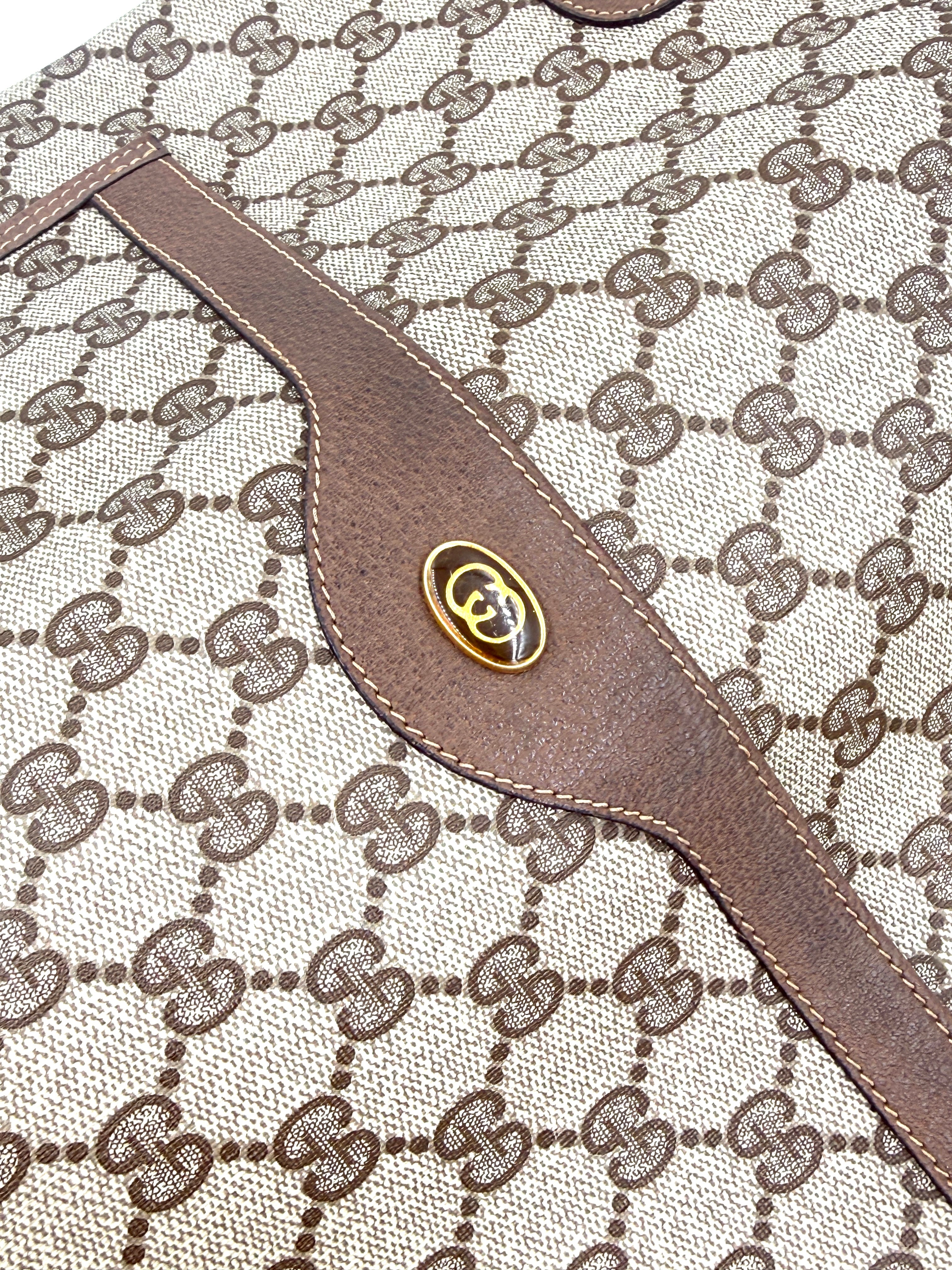 Pre-Owned Vintage Gucci GG Supreme Sherry Line Tote Monogram Canvas - Authenticated
