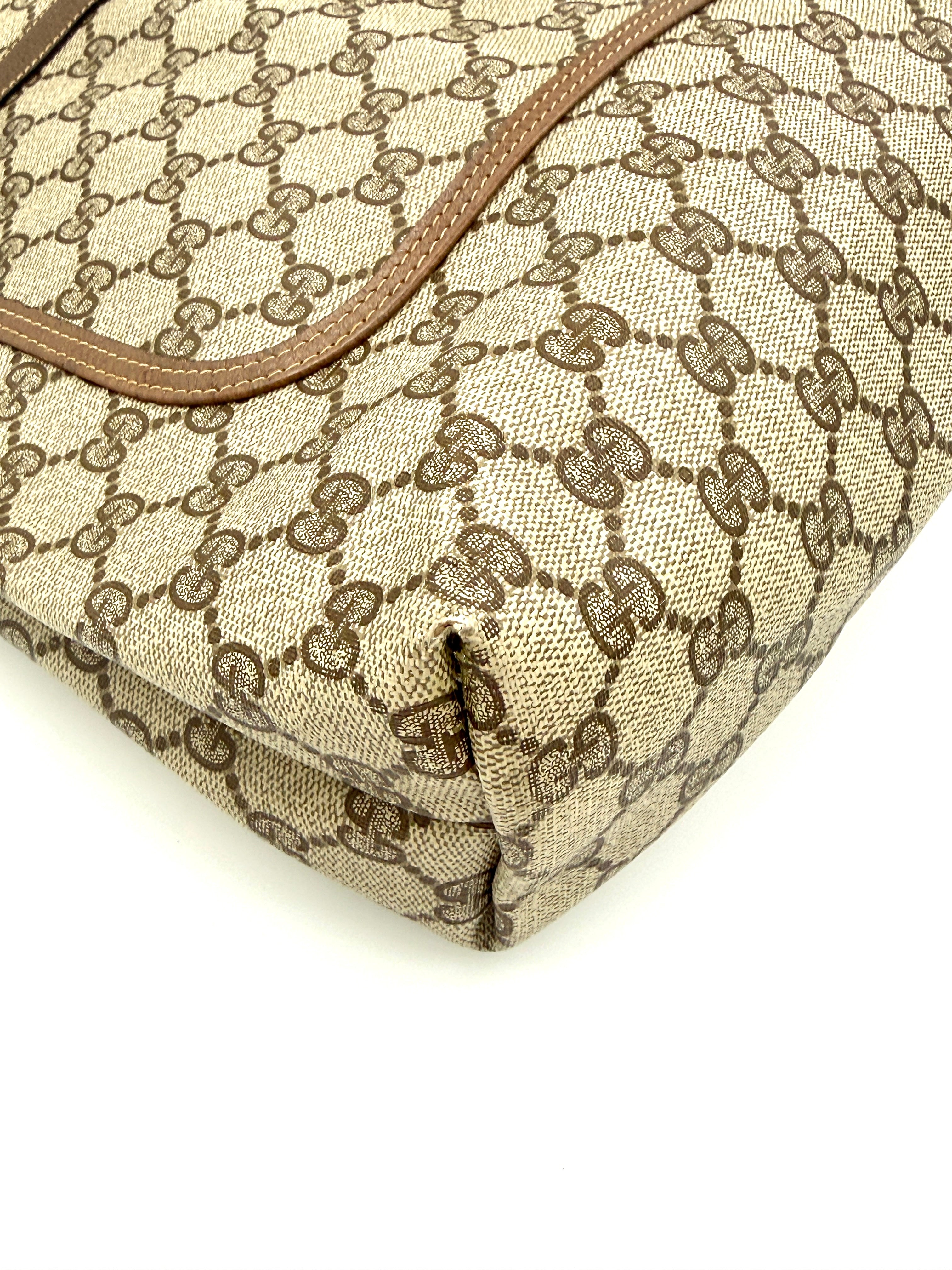 Pre-Owned Vintage Gucci GG Supreme Sherry Line Tote Monogram Canvas - Authenticated