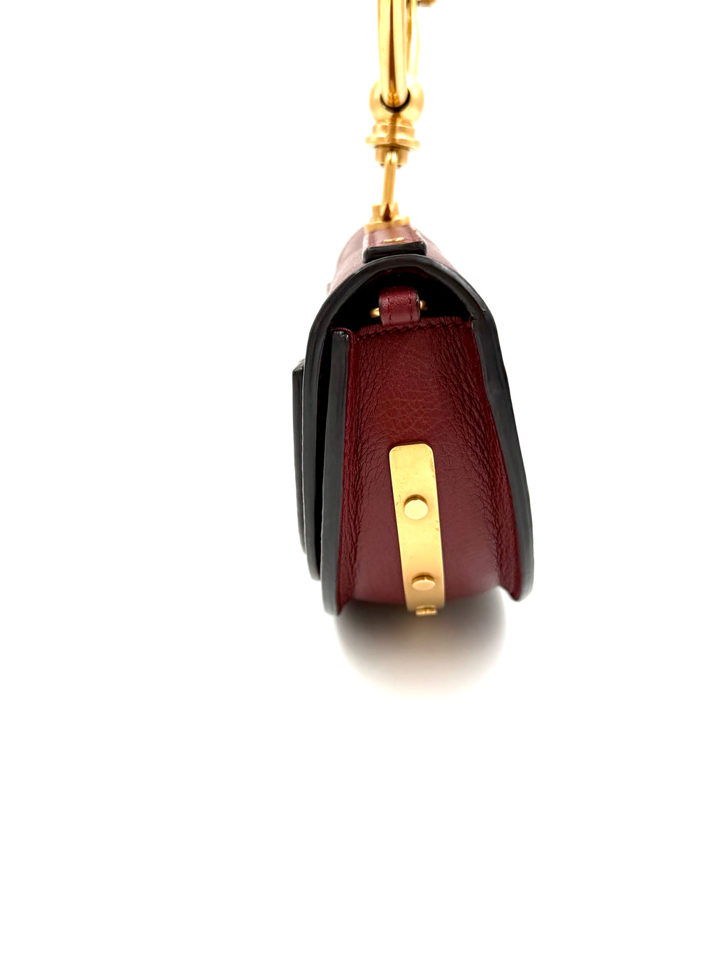 Pre-Owned Chloe Nile Burgundy Leather Bracelet Bag - Authenticated