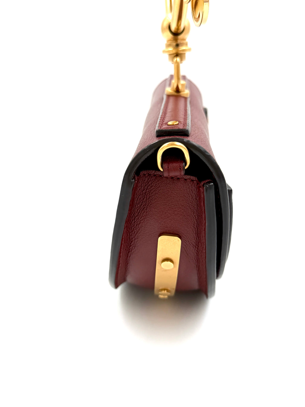Pre-Owned Chloe Nile Burgundy Leather Bracelet Bag - Authenticated