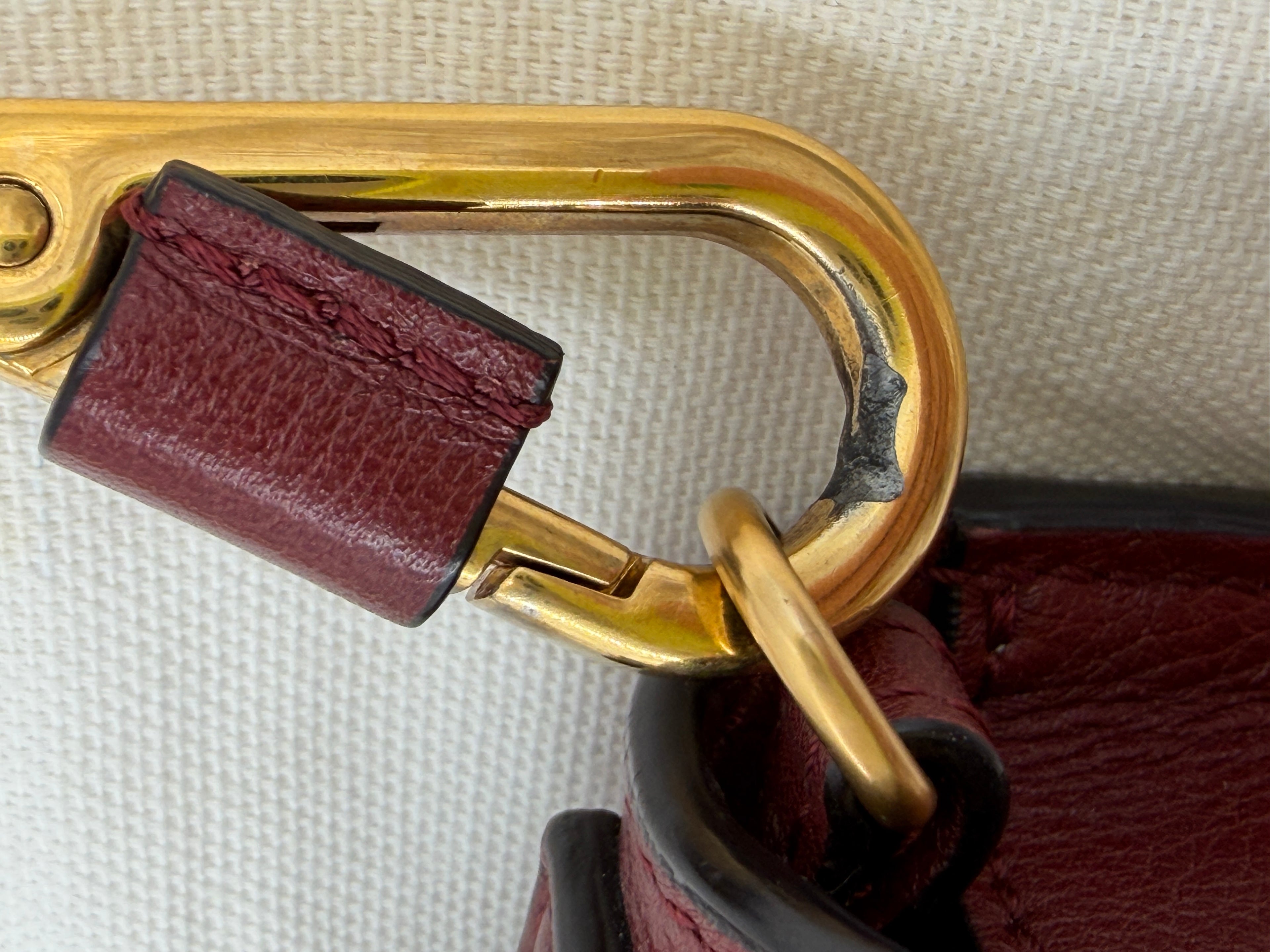 Pre-Owned Chloe Nile Burgundy Leather Bracelet Bag - Authenticated