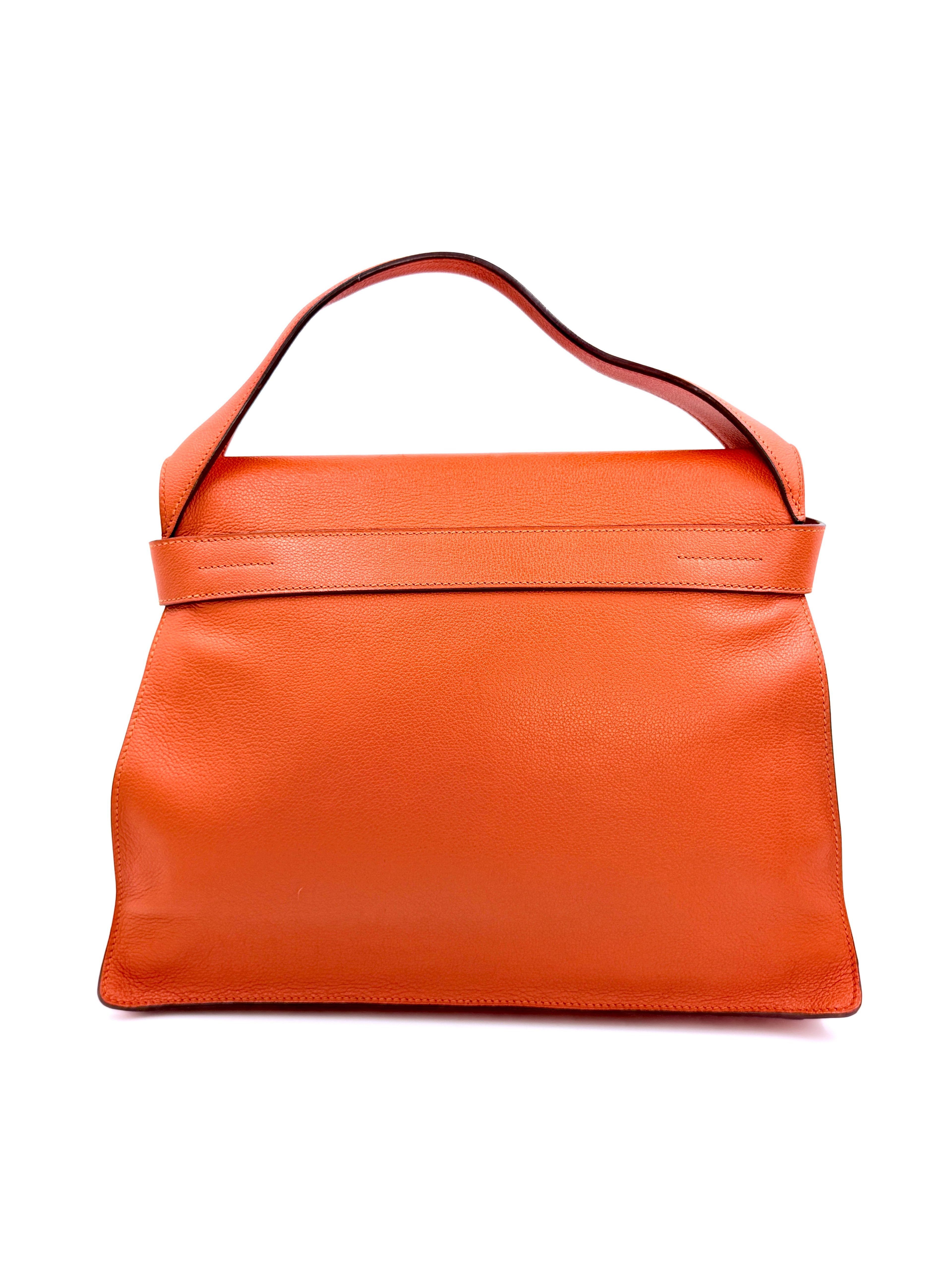 Pre-owned Hermès Evercolor Etribelt Bag Orange - Authenticated