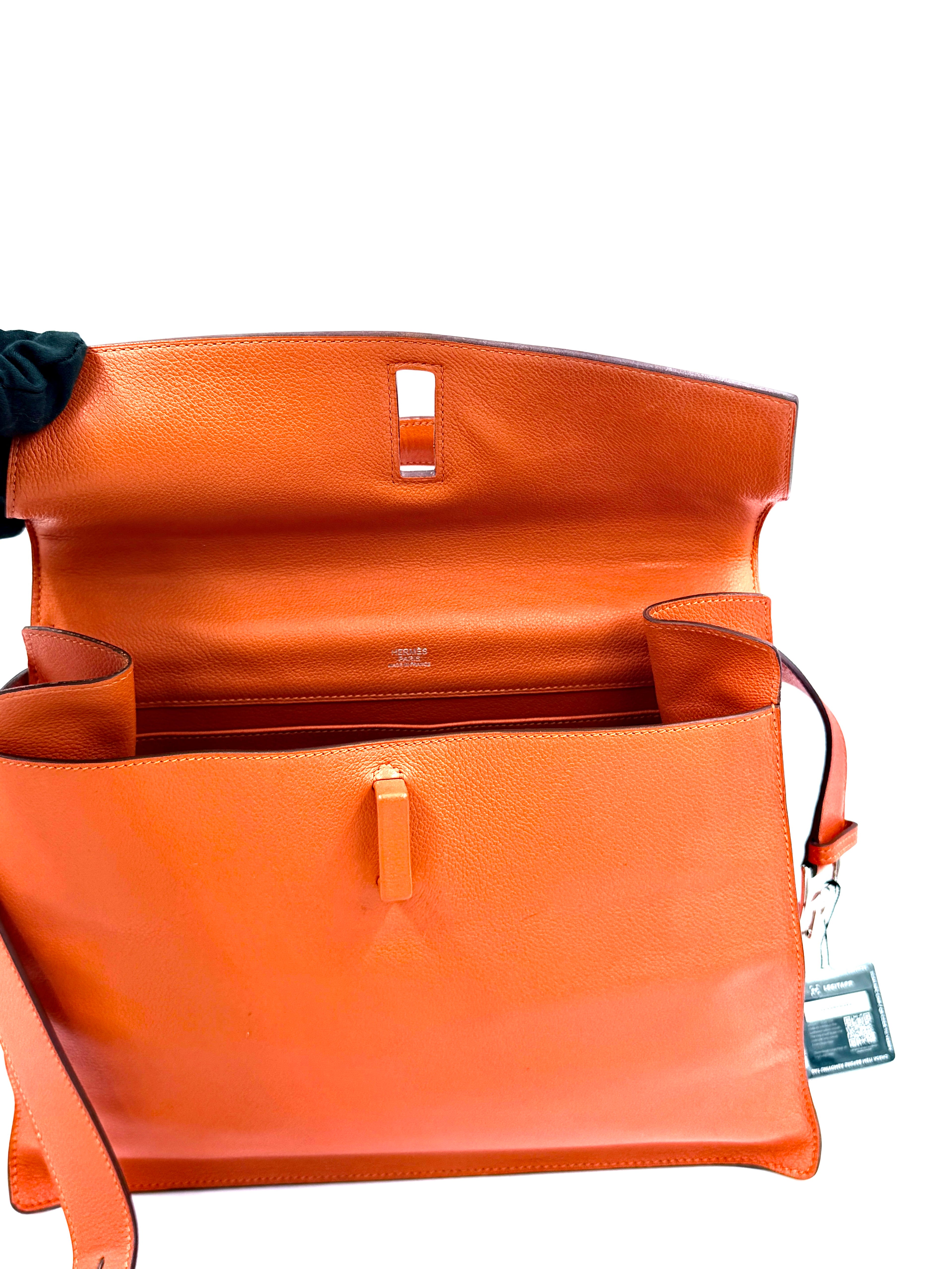 Pre-owned Hermès Evercolor Etribelt Bag Orange - Authenticated