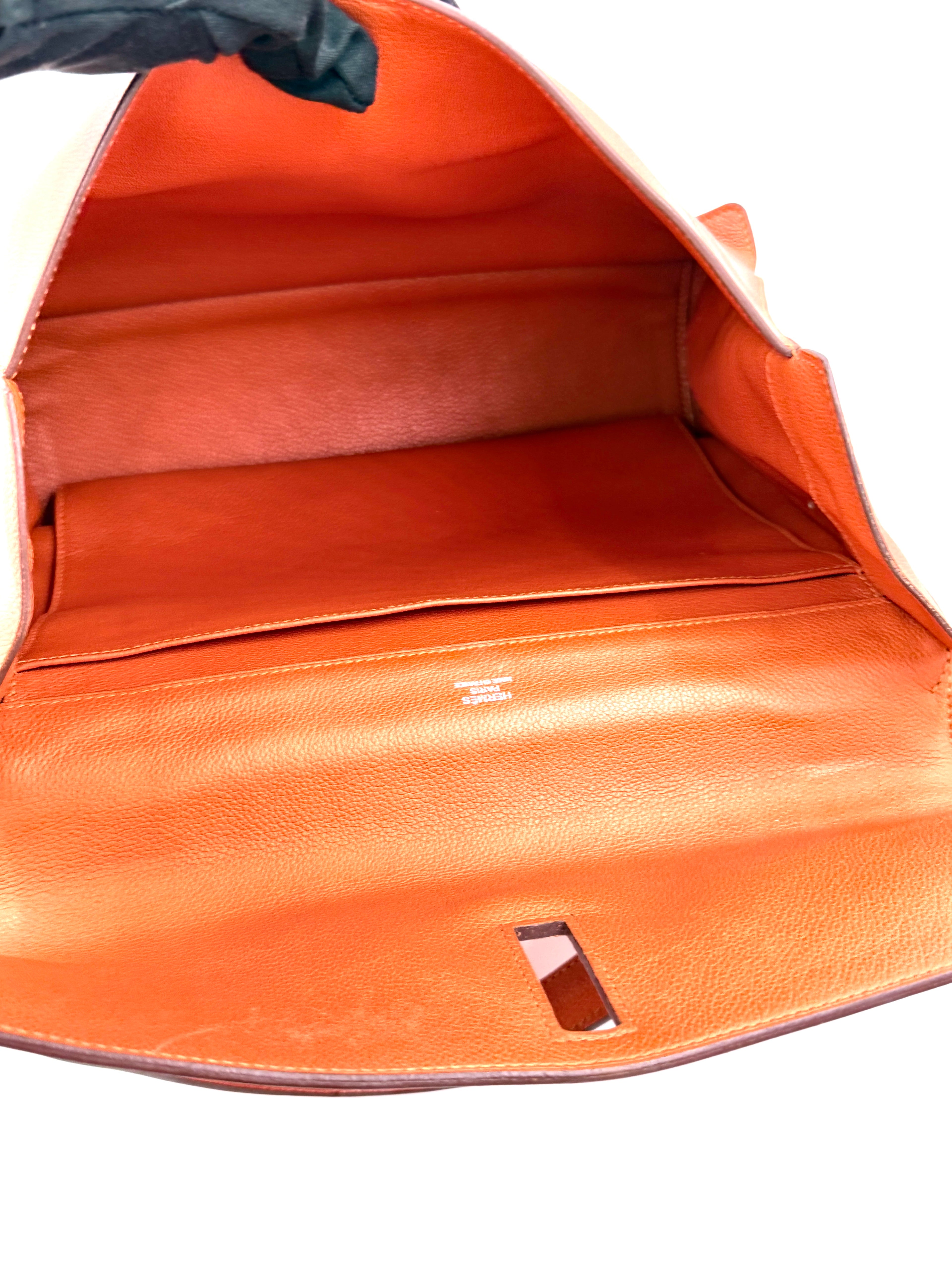 Pre-owned Hermès Evercolor Etribelt Bag Orange - Authenticated