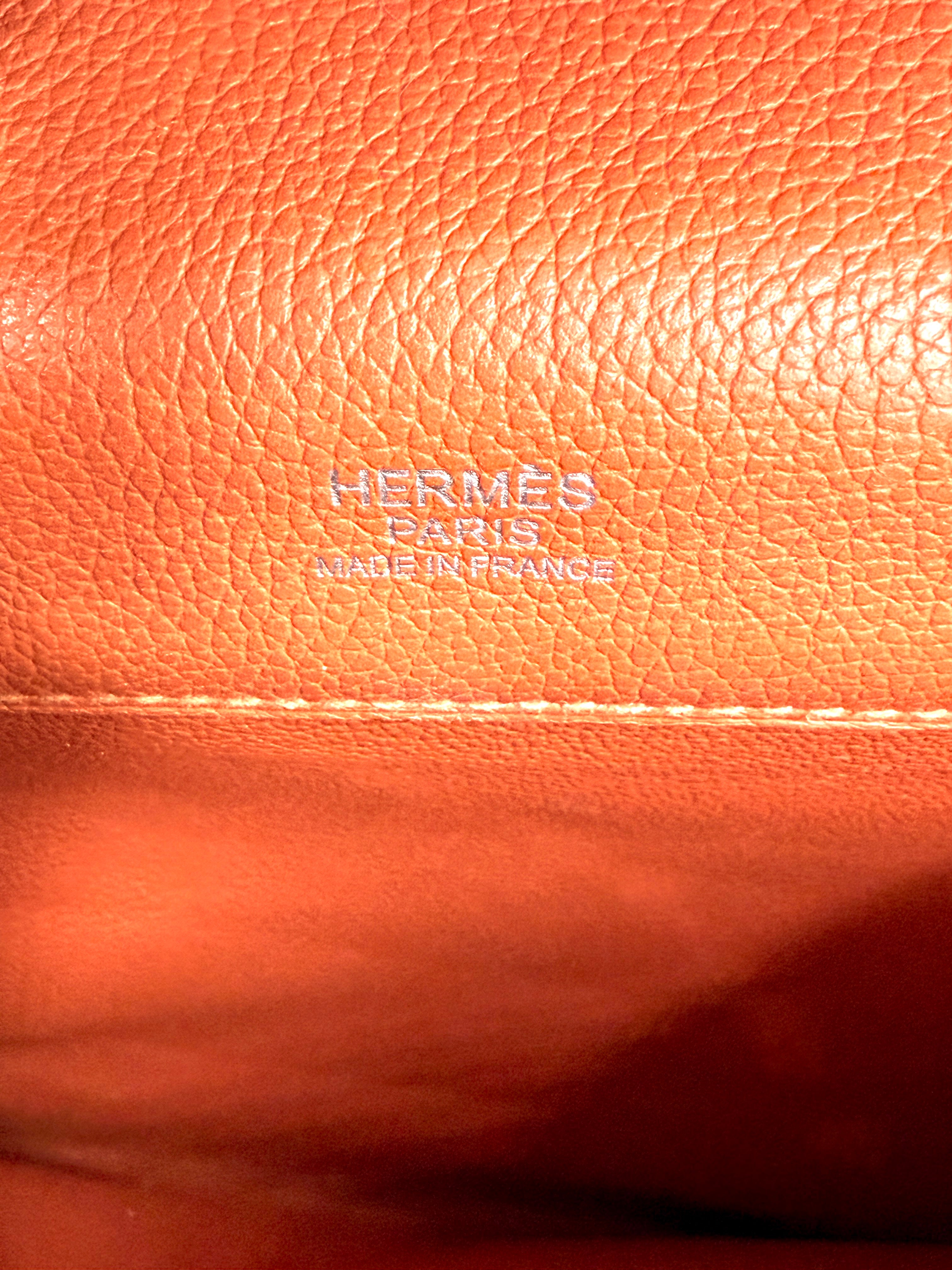 Pre-owned Hermès Evercolor Etribelt Bag Orange - Authenticated