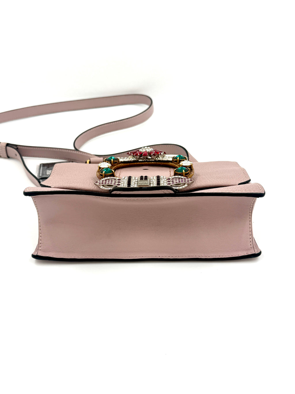Pre-Owned Miu Miu Madras Crystal Buckle Shoulder Bag - Authenticated