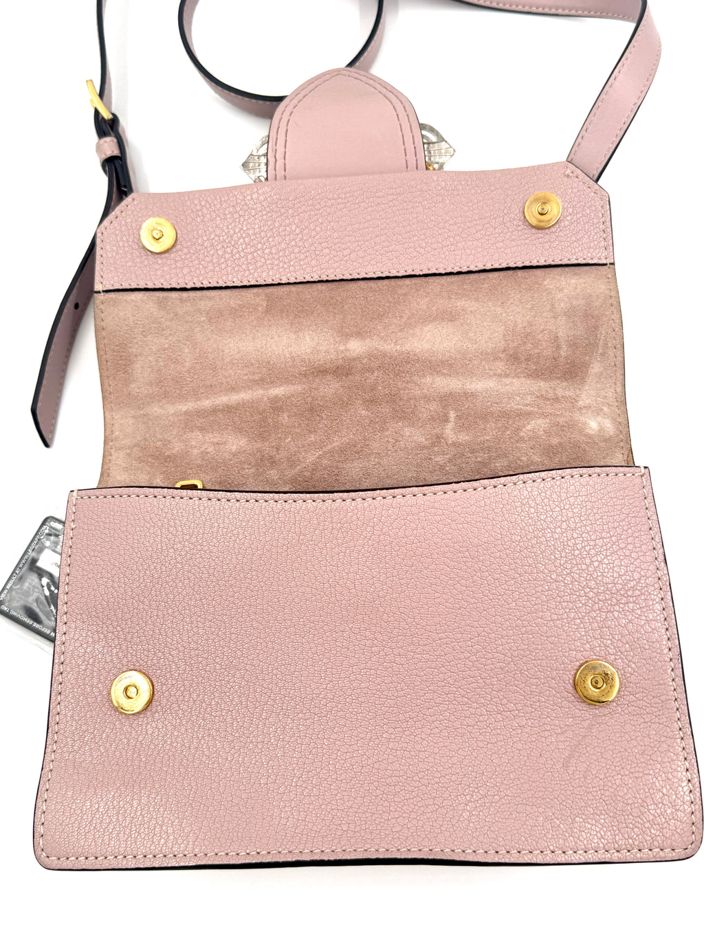 Pre-Owned Miu Miu Madras Crystal Buckle Shoulder Bag - Authenticated