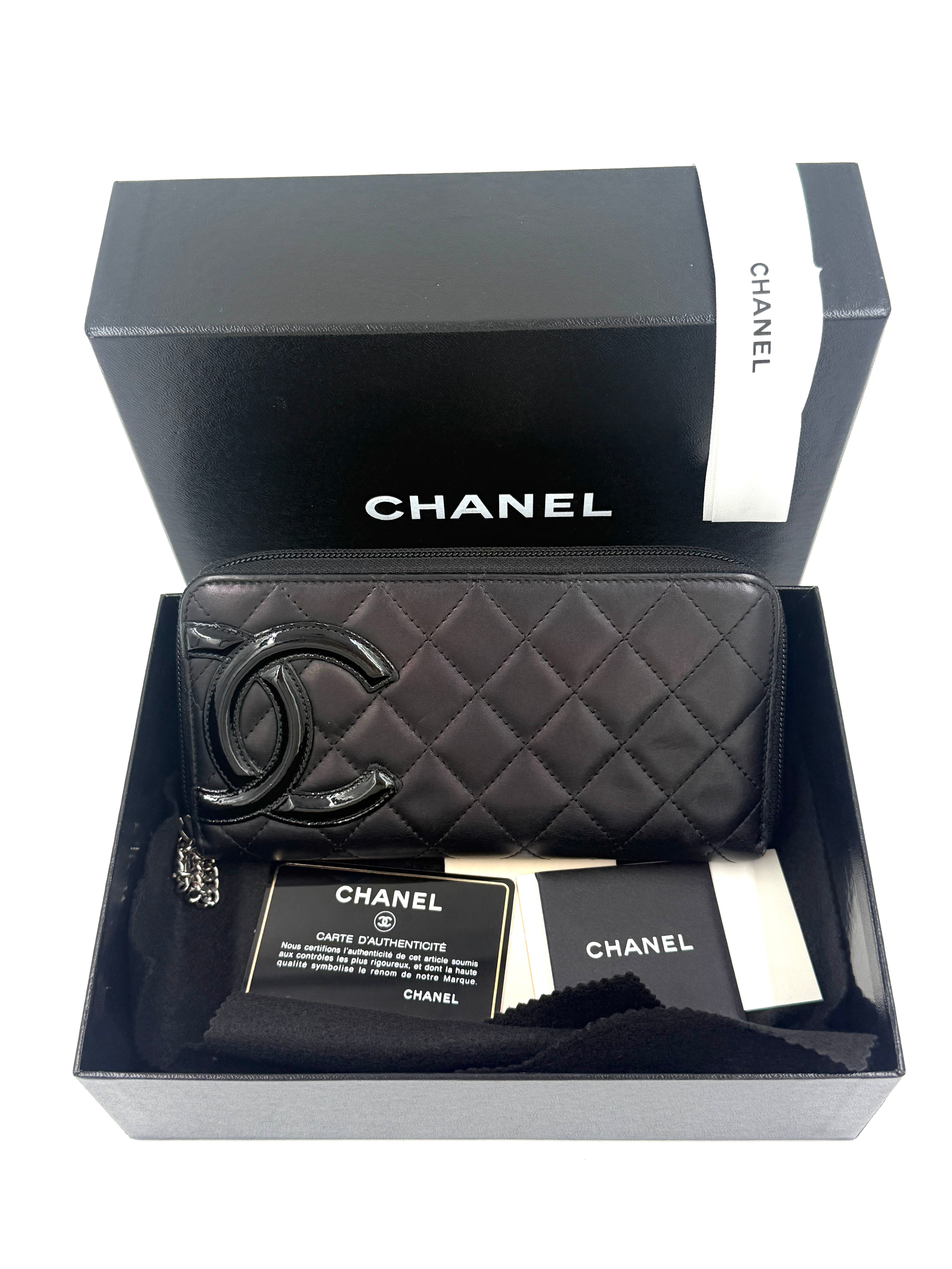 Pre-Owned Chanel Cambon Zip Around Wallet - Authenticated