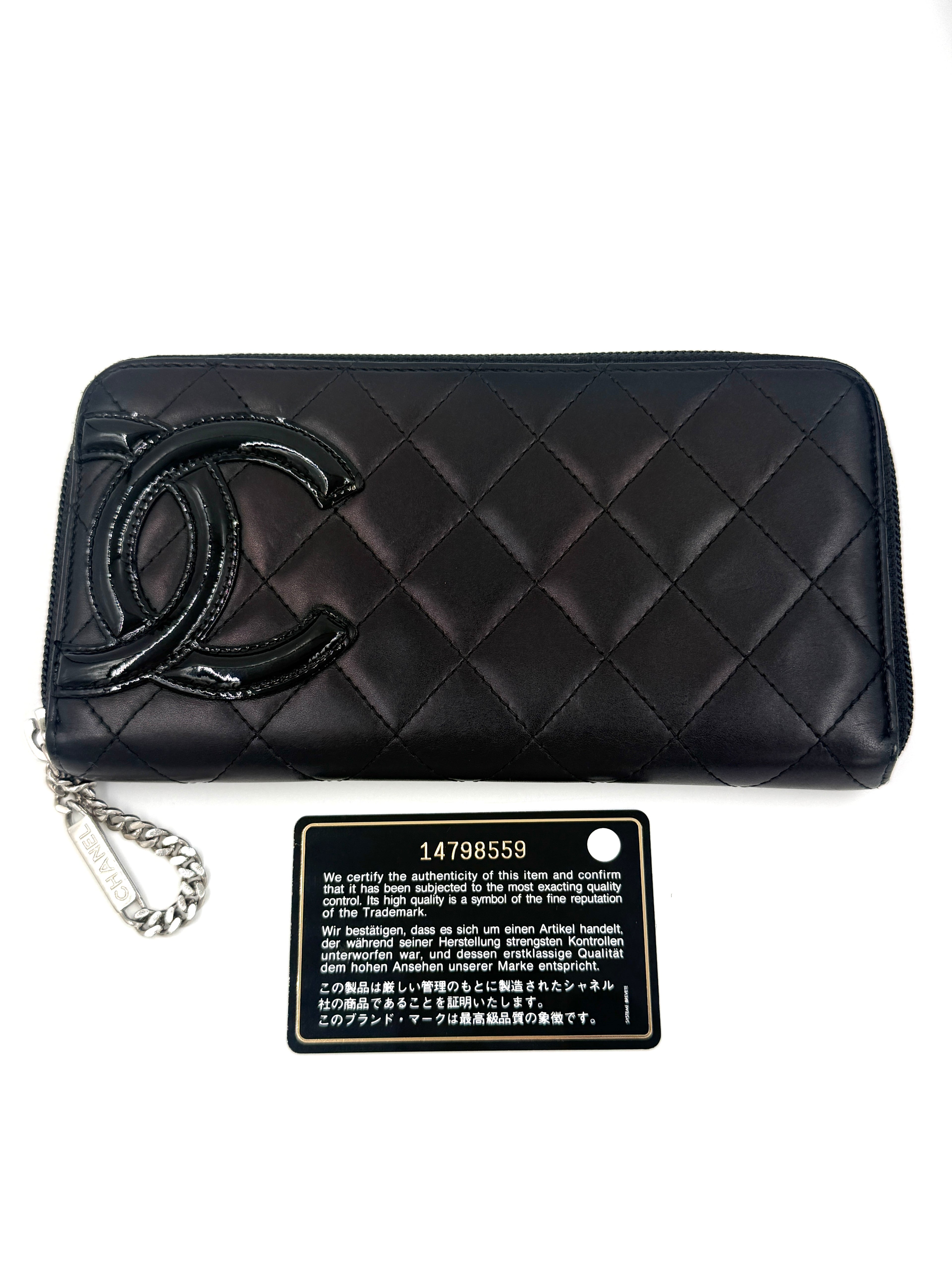 Pre-Owned Chanel Cambon Zip Around Wallet - Authenticated