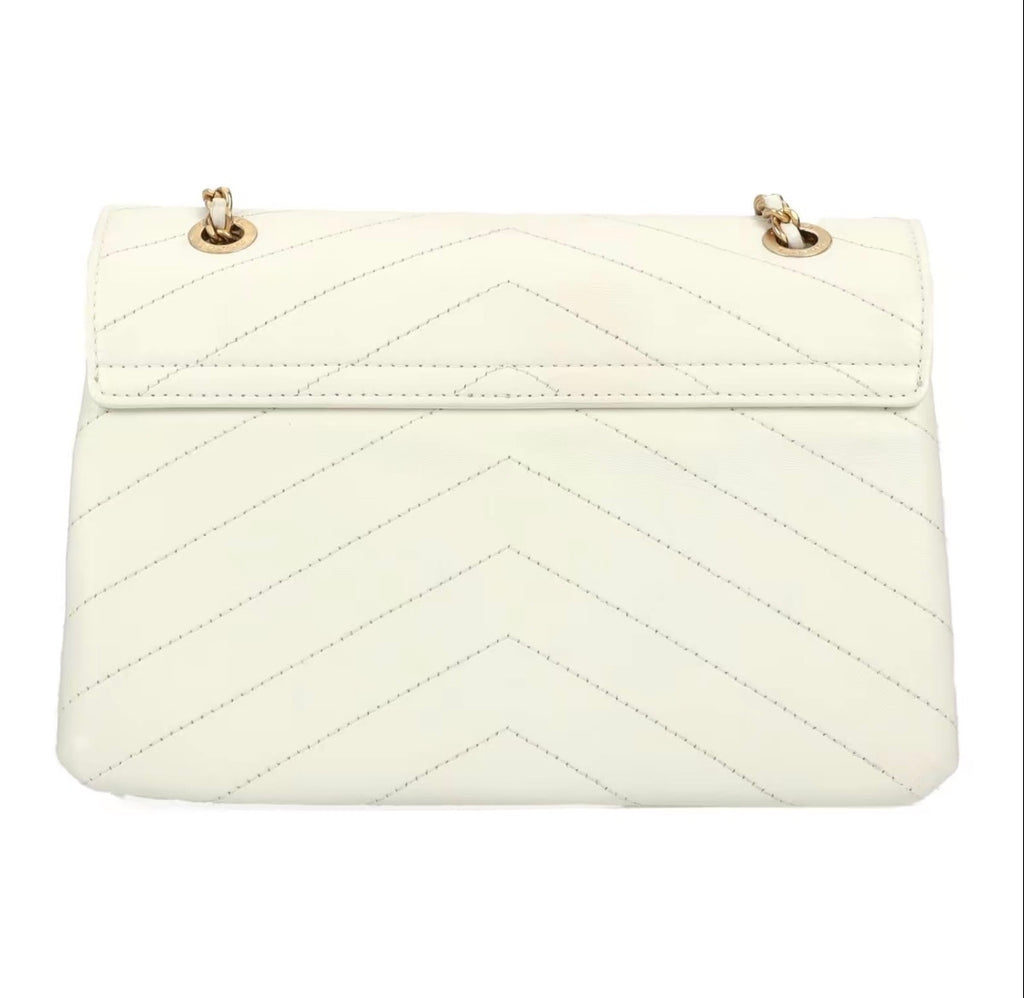 Pre-owned Chanel Coco Chevron Envelope Flap Crossbody Bag - Authenticated