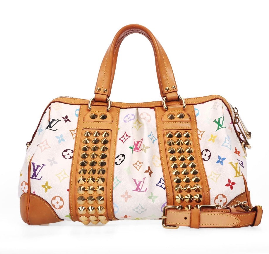 Pre-Owned Louis Vuitton Monogram Murakami Courtney MM Satchel - Authenticated