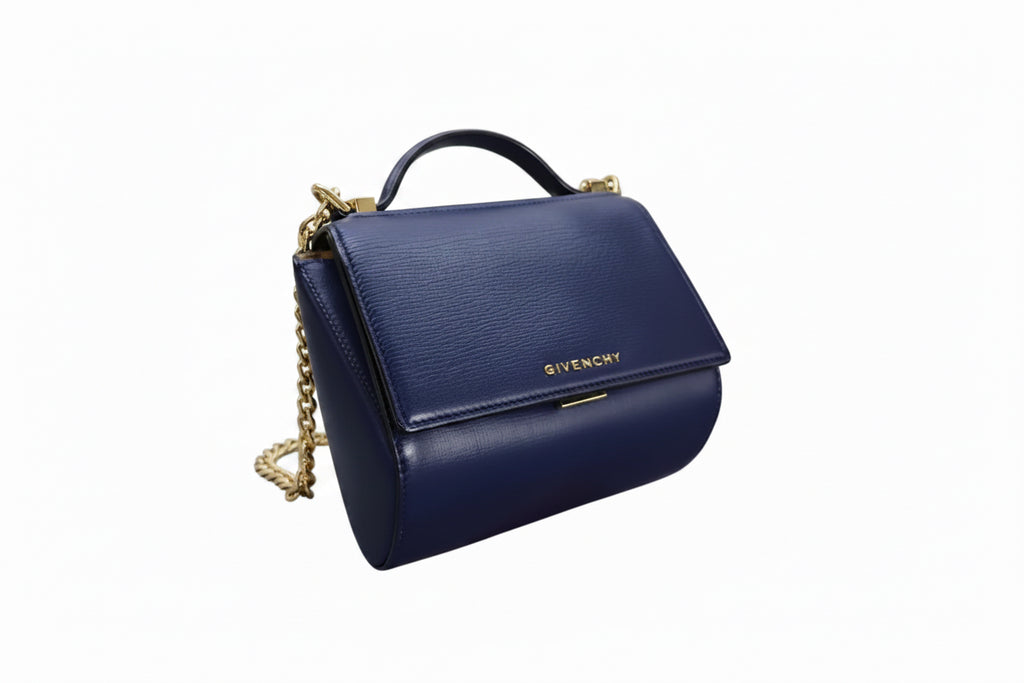 Pre-owned Givenchy Chain Pandora Box Bag Leather Mini - Authenticated