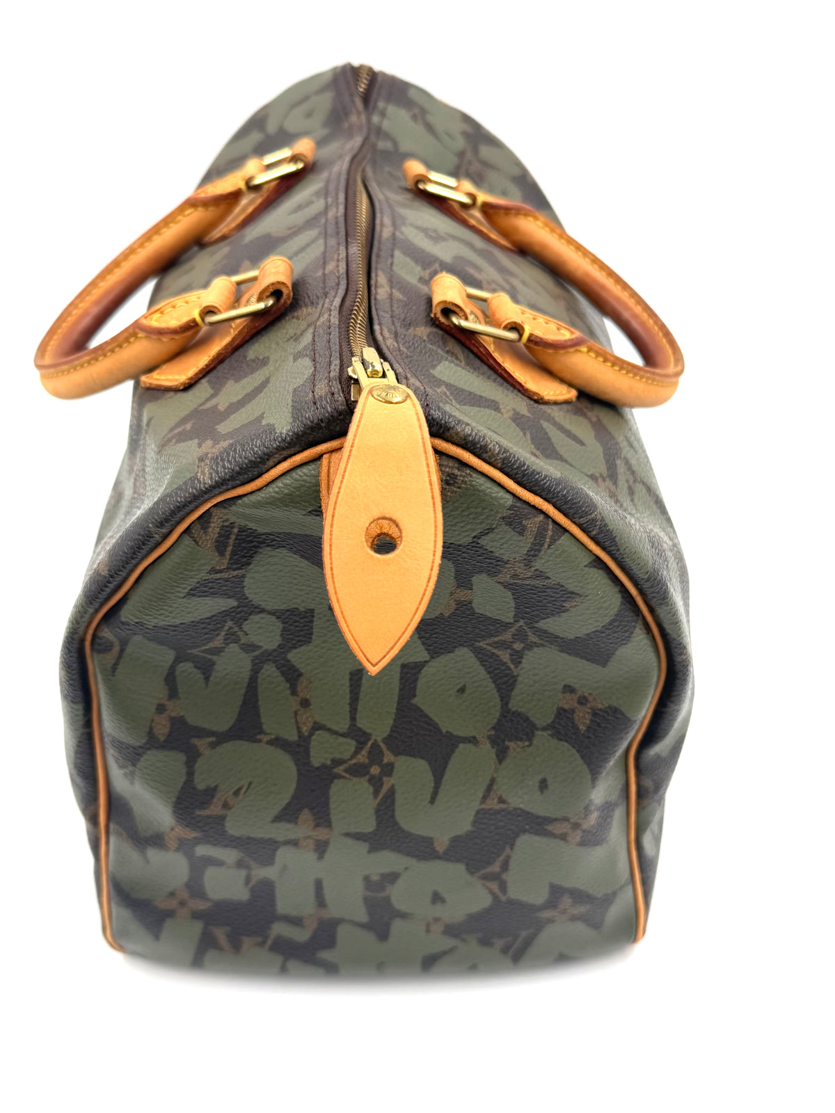 Pre-owned Louis Vuitton Speedy 30 Stephen Sprouse Graffiti Edition Olive - Authenticated