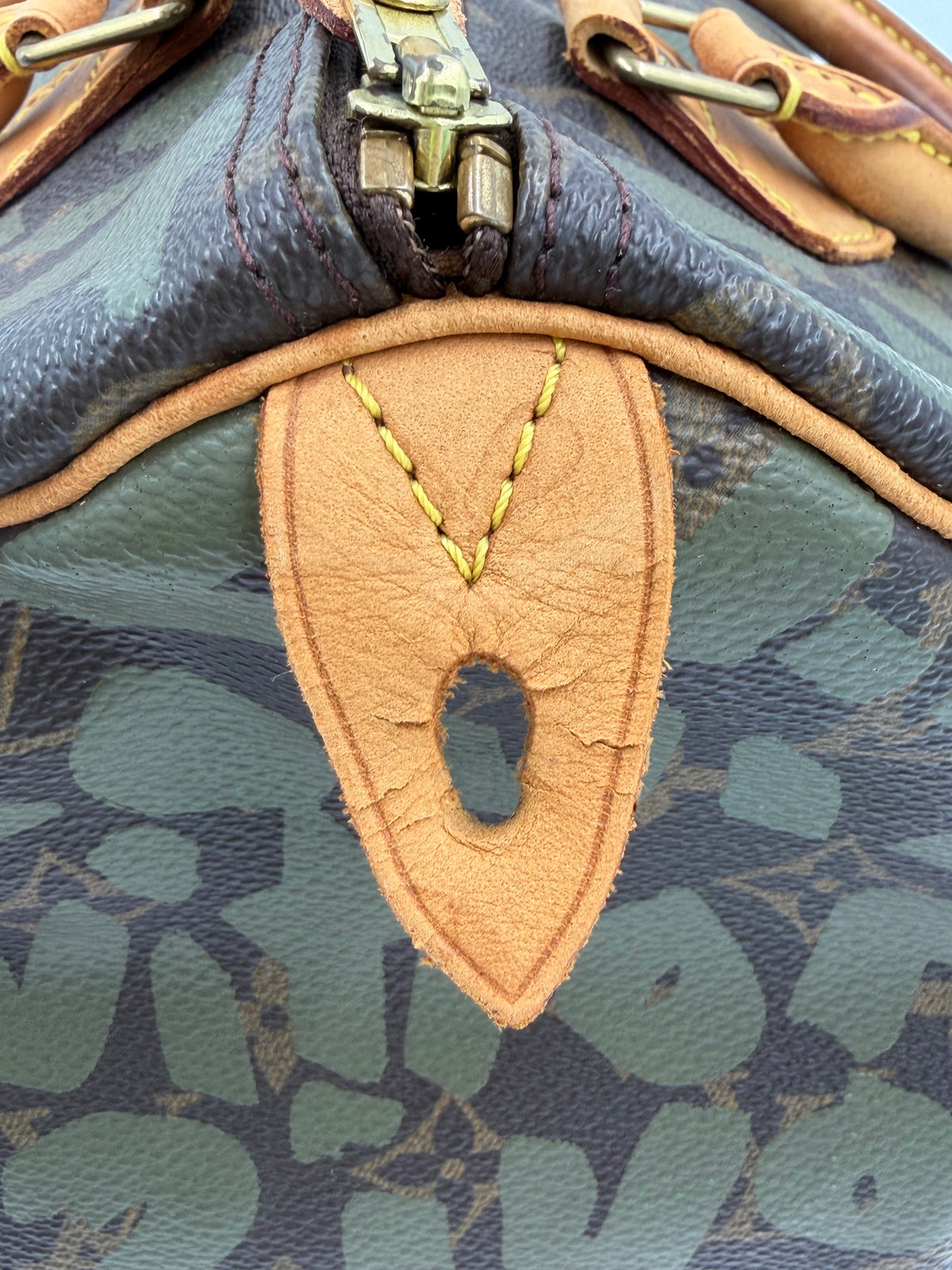 Pre-owned Louis Vuitton Speedy 30 Stephen Sprouse Graffiti Edition Olive - Authenticated