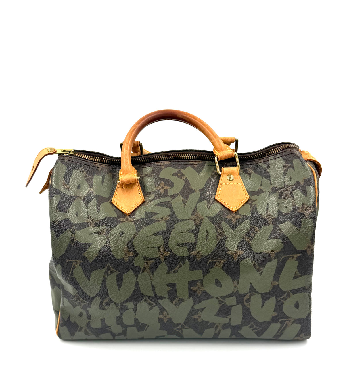 Pre-owned Louis Vuitton Speedy 30 Stephen Sprouse Graffiti Edition Olive - Authenticated