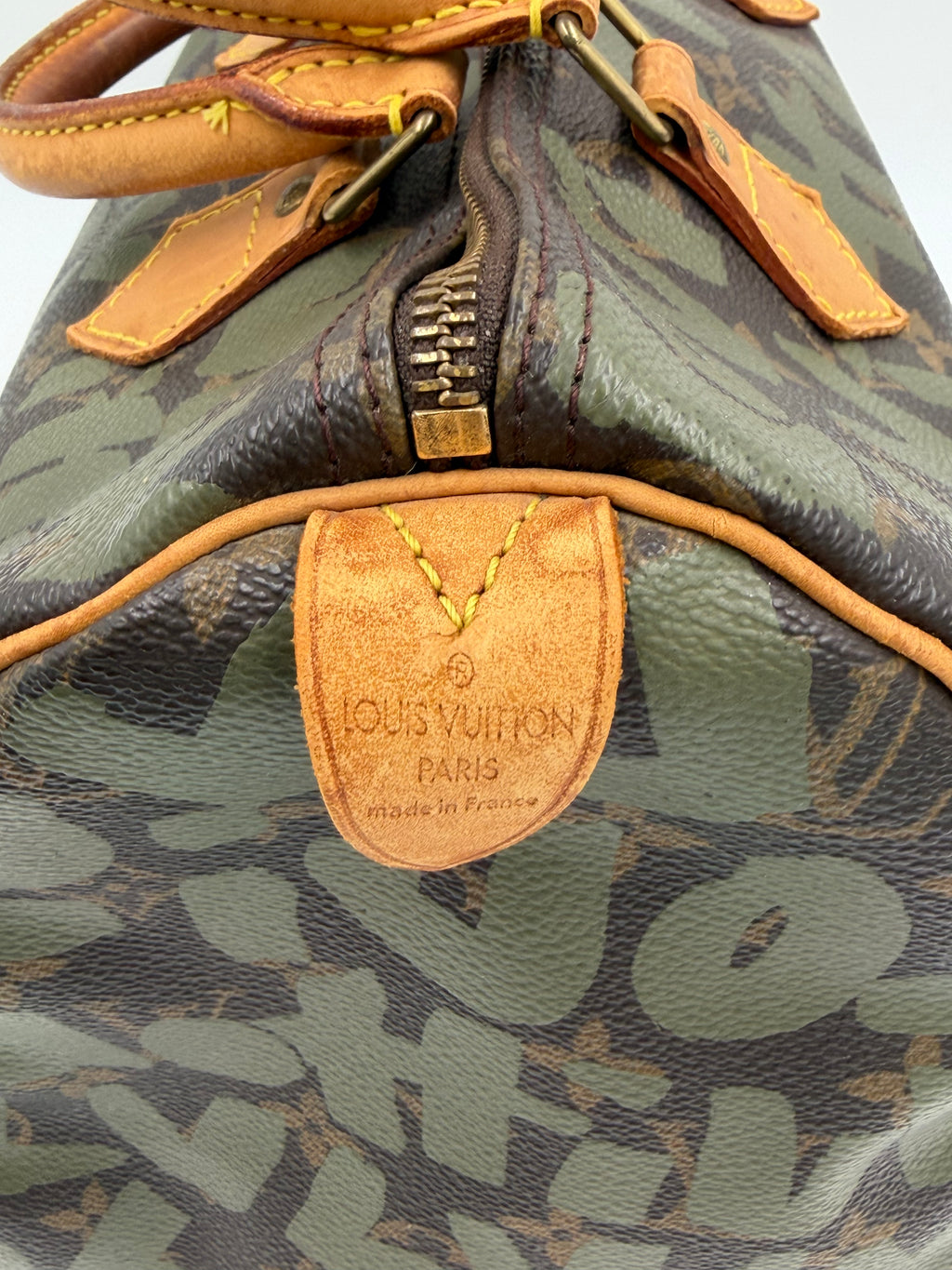 Pre-owned Louis Vuitton Speedy 30 Stephen Sprouse Graffiti Edition Olive - Authenticated